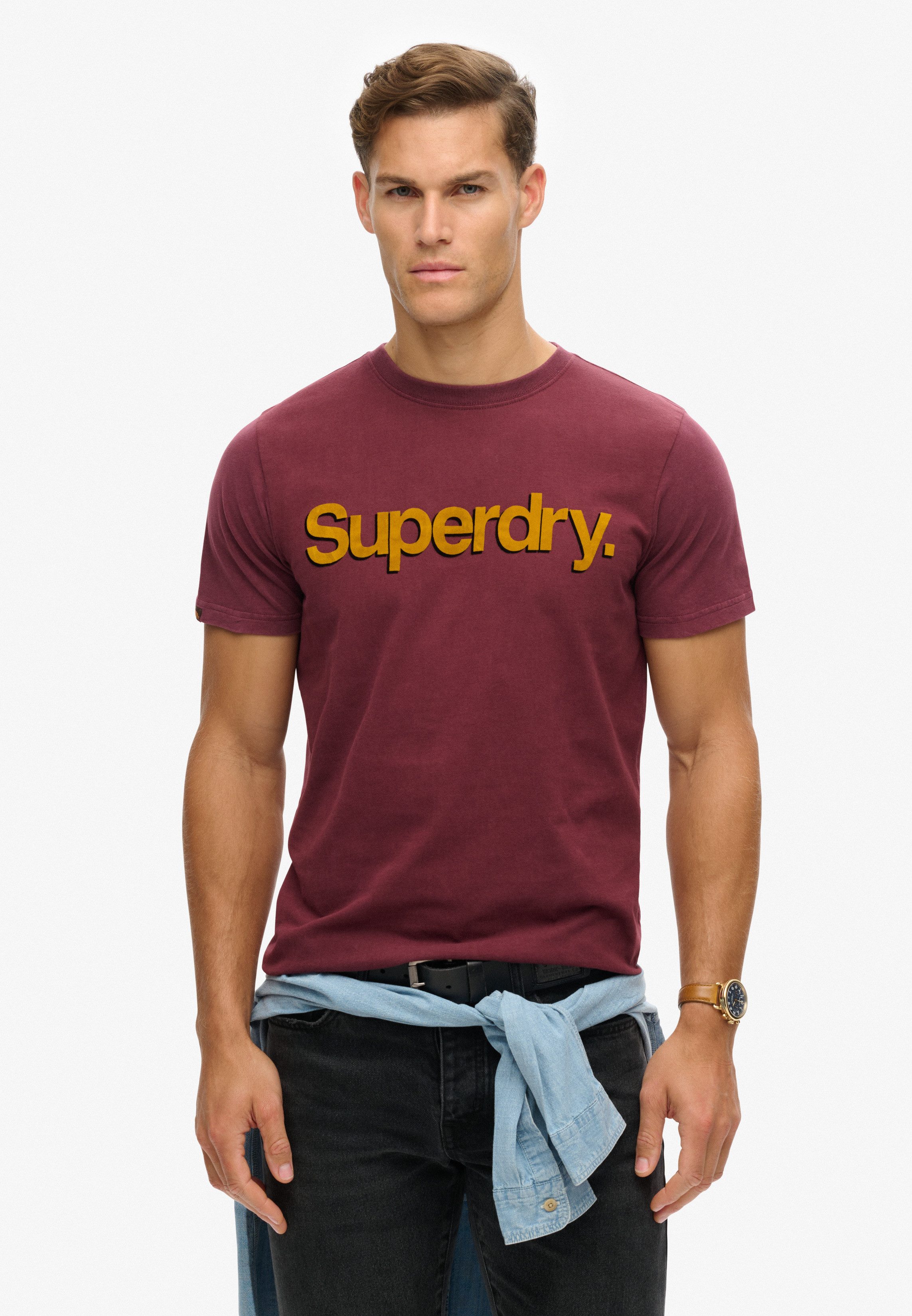 Superdry Rundhalsshirt CLASSIC CORE LOGO SHADOW TEE günstig online kaufen