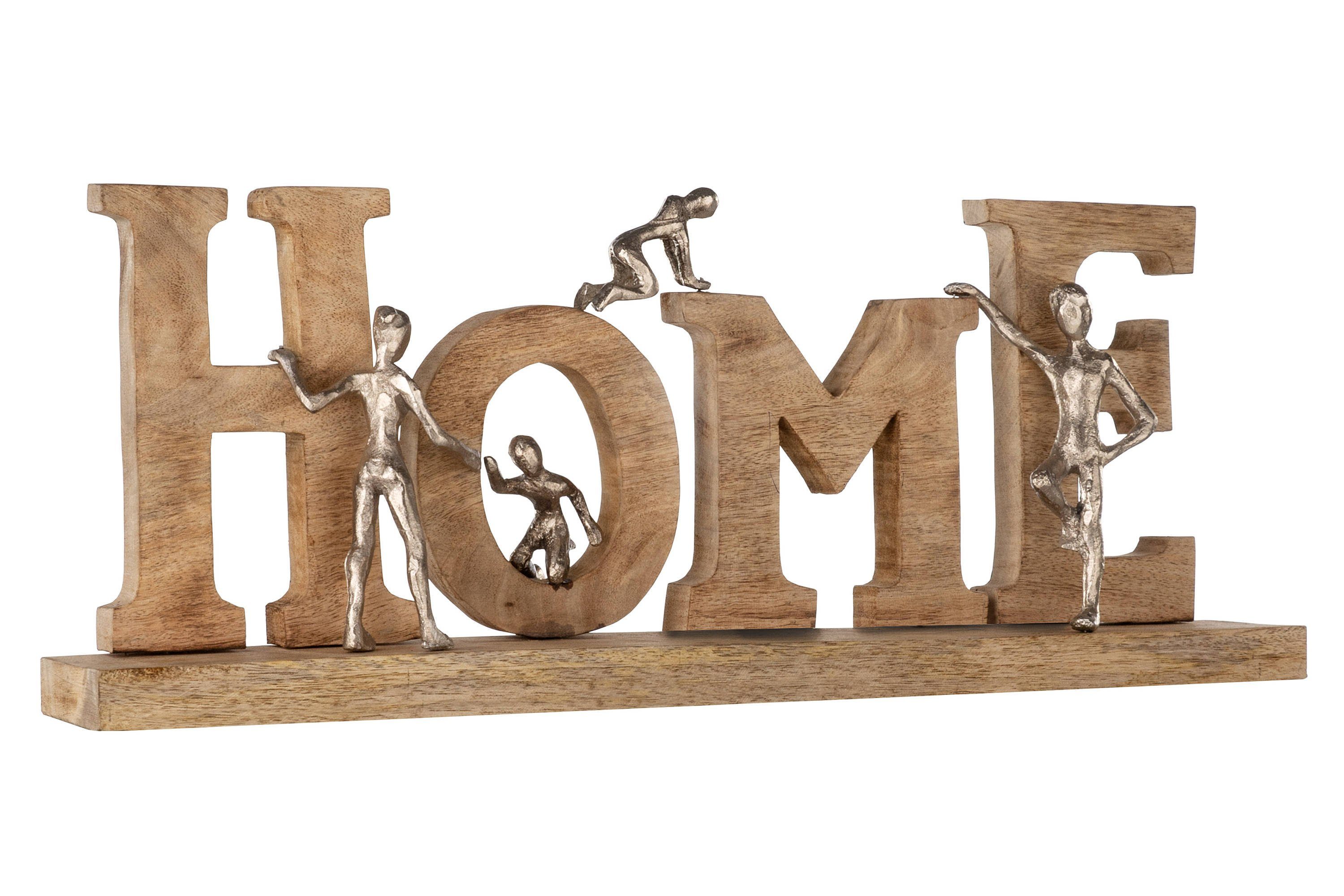 GMD Living Dekoobjekt HOME, Schriftzug "HOME" aus robustem Mangoholz