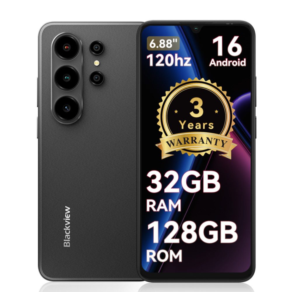 blackview Blackview WAVE 10 (32+128) Android 16 AI Smartphone (6.8 Zoll, 32 MP Kamera)