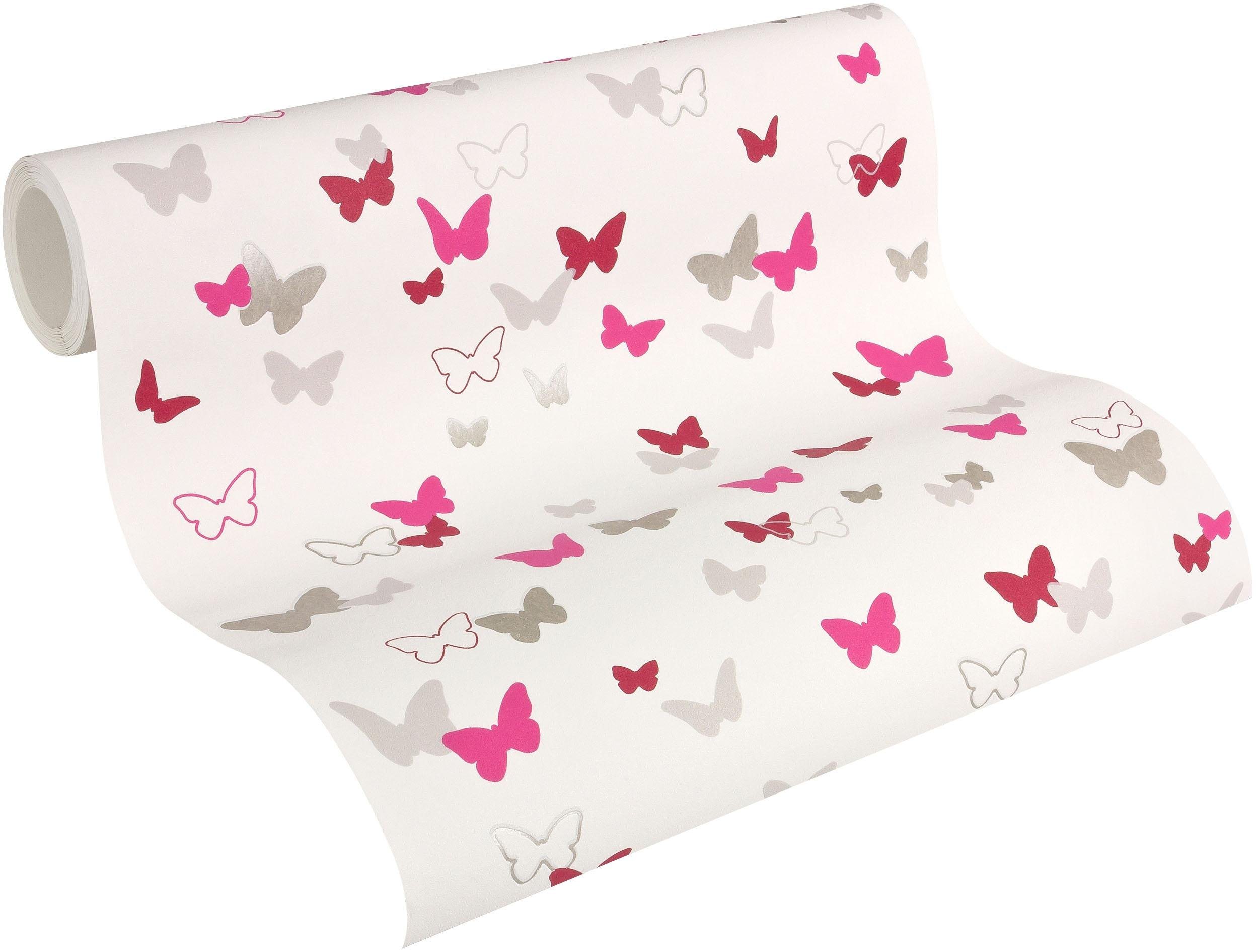 Vliestapete »Kids 4 - Sweet Butterfly«, gemustert, FSC®, RAL-Gütezeichen, schwer entflammbar nach DIN 4102 Vliestapete »Kids 4 - Sweet Butterfly«, gemustert, FSC®, RAL-Gütezeichen, schwer entflammbar nach DIN 4102