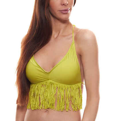 Banana Moon Bügel-Bikini-Top BANANA MOON Cowo Squaw Bandeau-Bikini-Oberteil gemütlicher Damen Bade-Mode Schwimm-Mode Grün