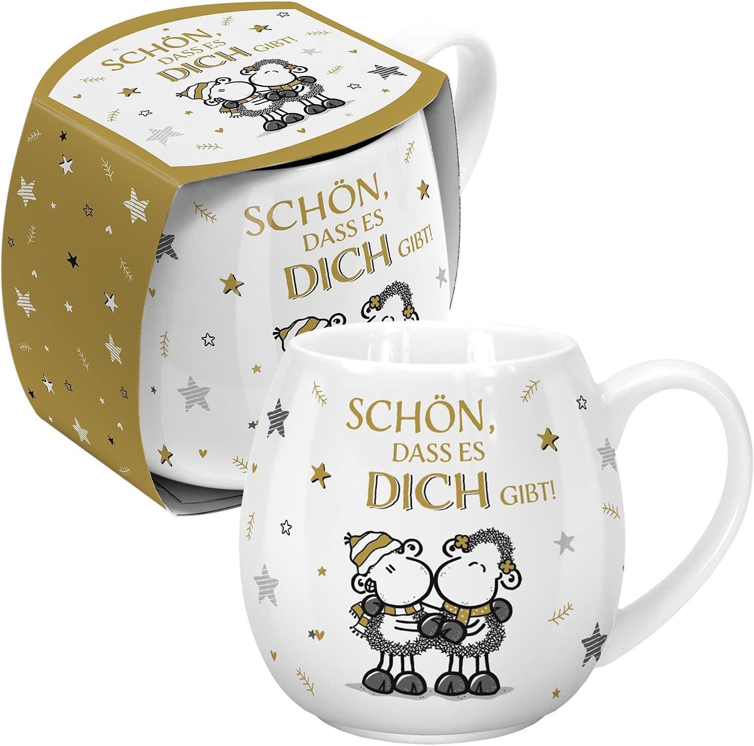 Sheepworld Tasse Tasse Teetasse Kaffeetasse Kaffeebecher 45cl Geschenk Sheepworld, Porzellan