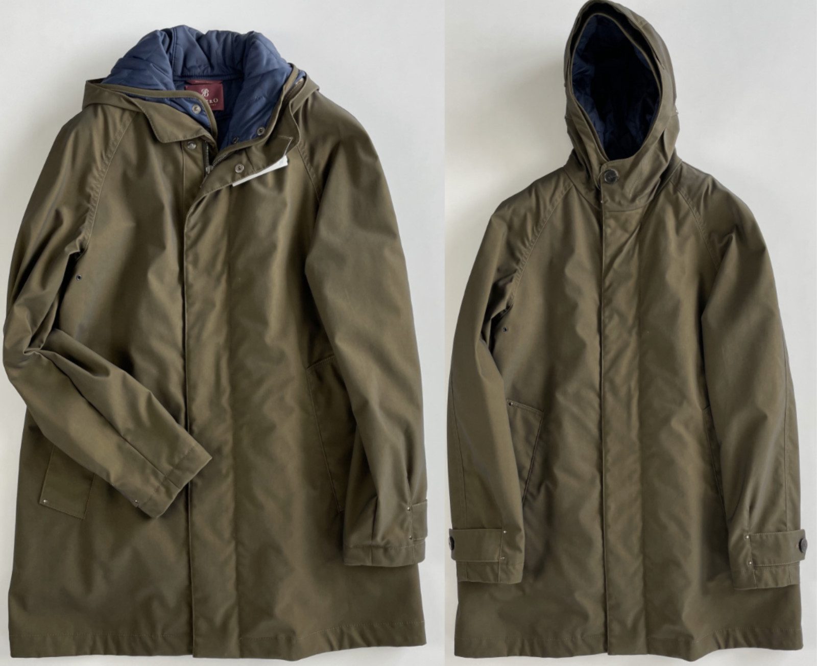 Albero Wollmantel ALBERO ITALY 2in1 Outdoor Parka Vest Weste Jacket Mantel Winter Coat J