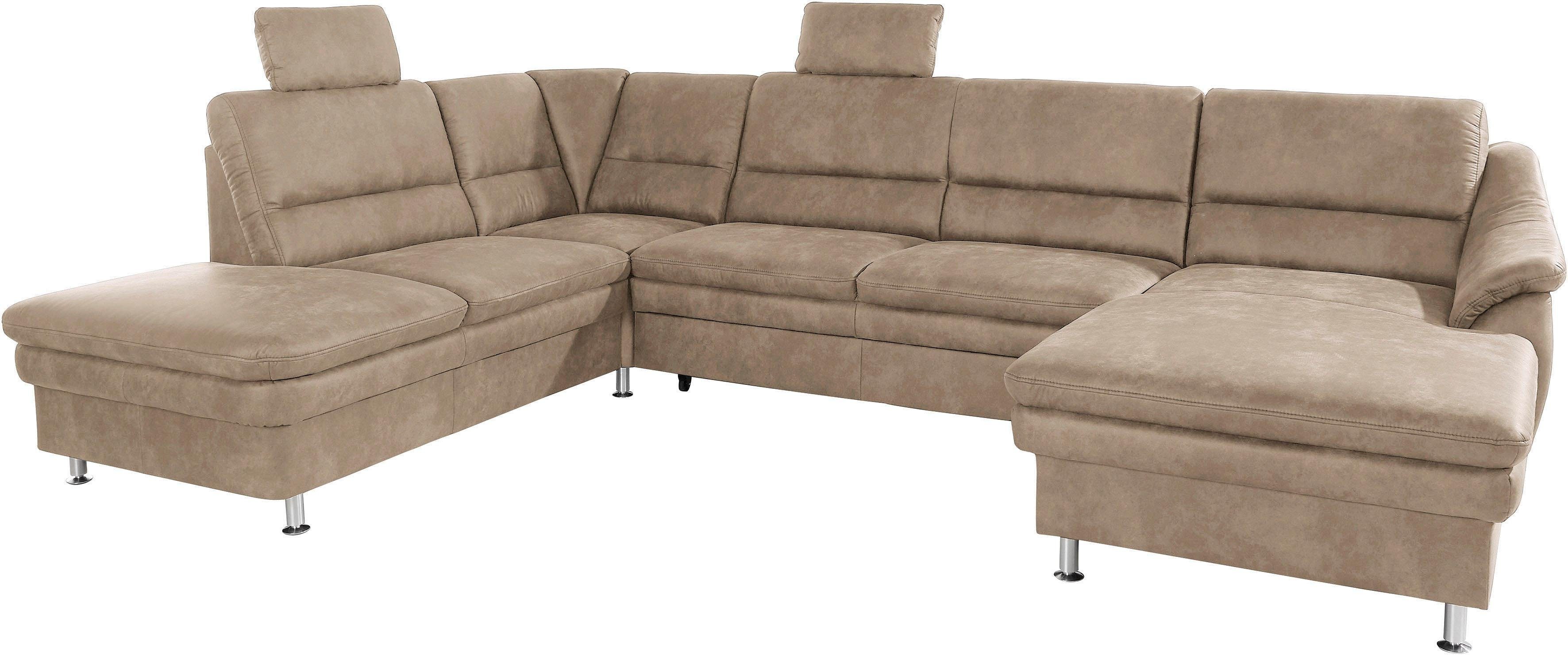 sit&more Wohnlandschaft, mit Federkern und Kopfstützen, wahlweise mit Bettfunktion und Relaxfunktion-Otto