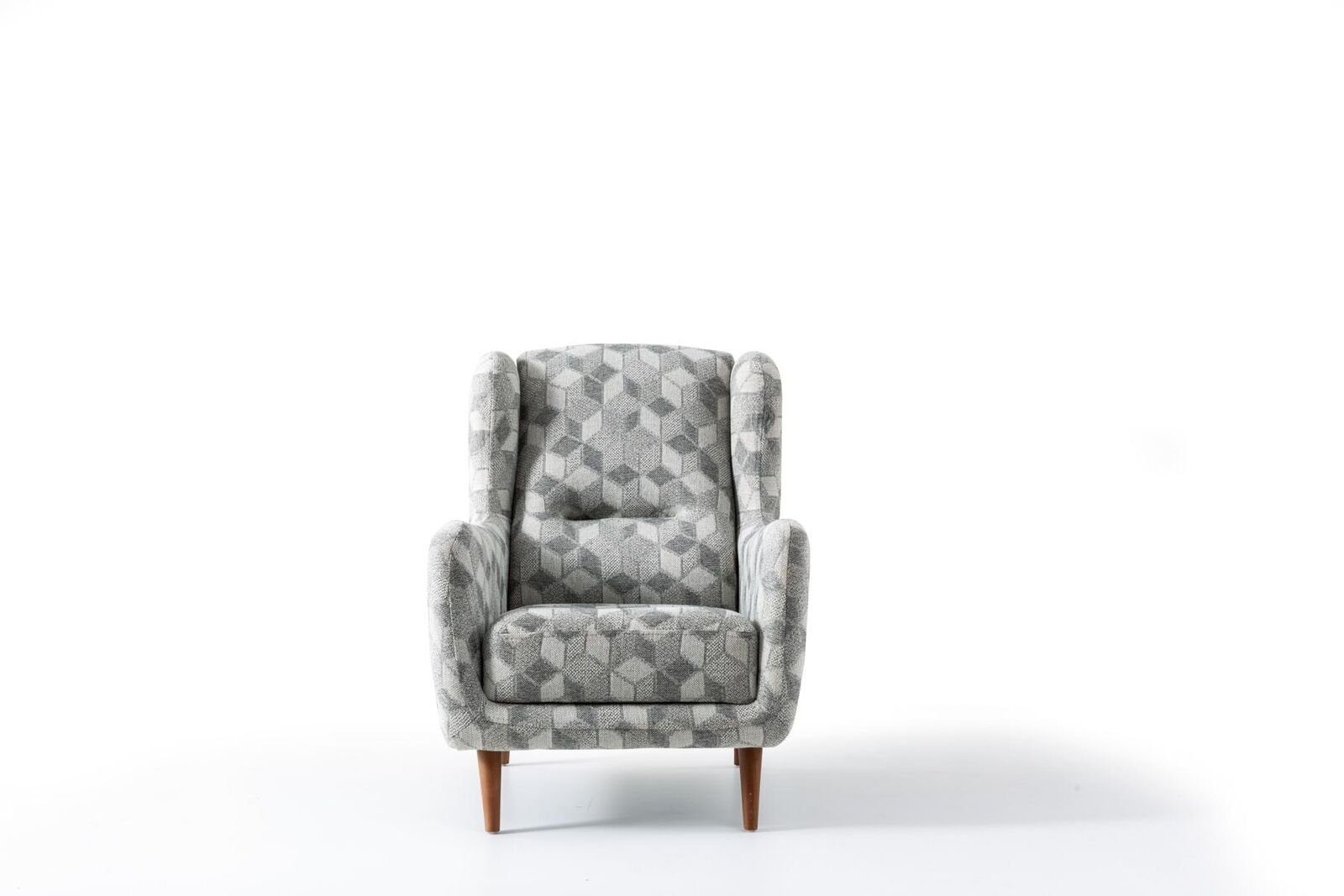 JVmoebel Sessel Luxus Möbel Dreisitzer Sessel 1 Sitzer Modern Sessel Polster Textil (1-St., 1x Sessel), Made in Europa | Einzelsessel