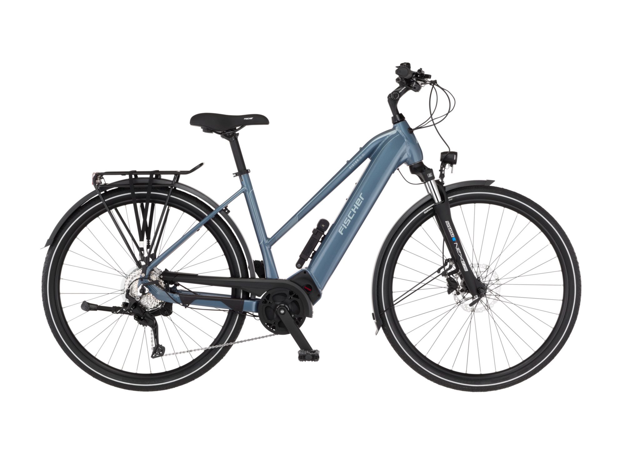 FISCHER Fahrrad E-Bike Trekkingrad VIATOR 6.8I 711 T ULTIMATE, 9 Gang Shimano Cues RD-U3020 Schaltwerk, Mittelmotor, 711 Wh