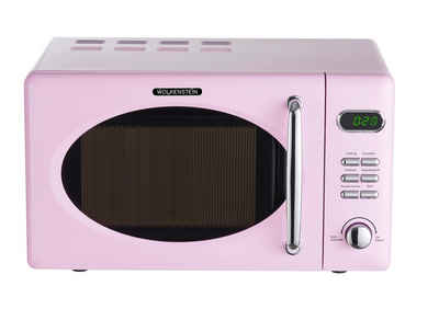 Wolkenstein Mikrowelle WOLKENSTEIN Mikrowelle WMW720 SP, Retro, 700 W, pink, Automatische Garprogramme 8, Auftaufunktion, 20,00 l, digitaler Timer