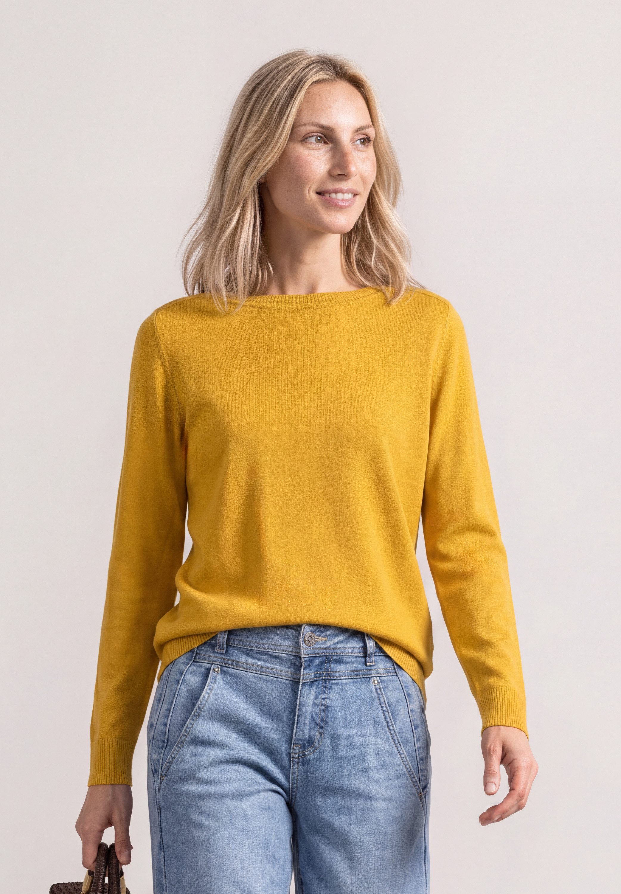 STREET ONE Strickpullover mit U-Boot-Ausschnitt