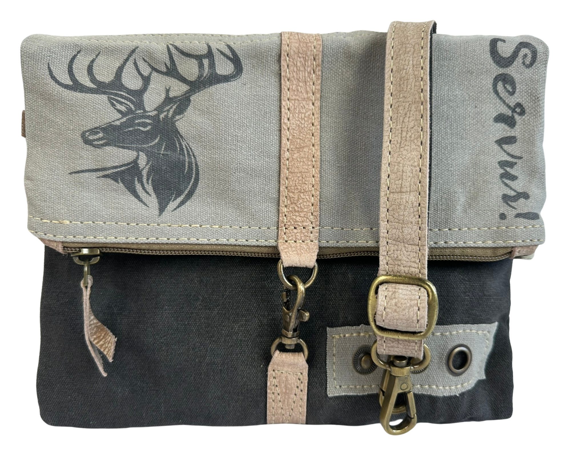 Domelo Trachtentasche Domelo Trachtentasche Canvas Dirndl Tasche Vintage Umhängetasche, Vintage Trachtenmotiven Aufdruck