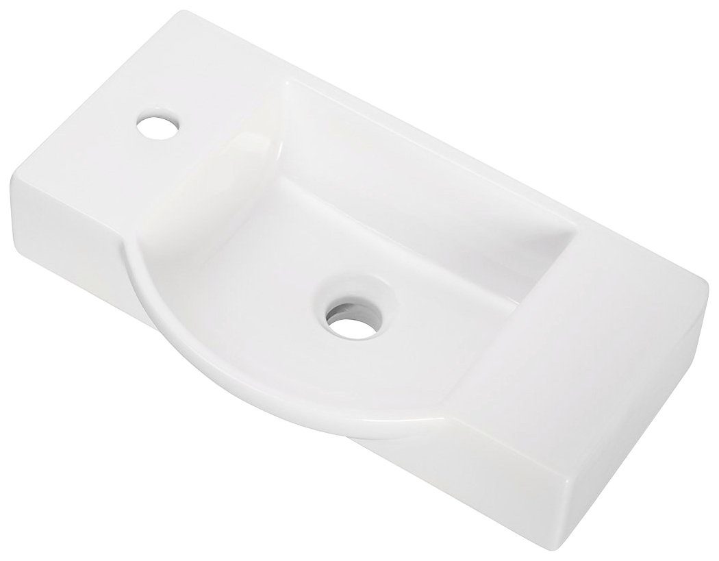FACKELMANN Waschbecken, Keramik, Breite 55 cm, für Gäste-WC