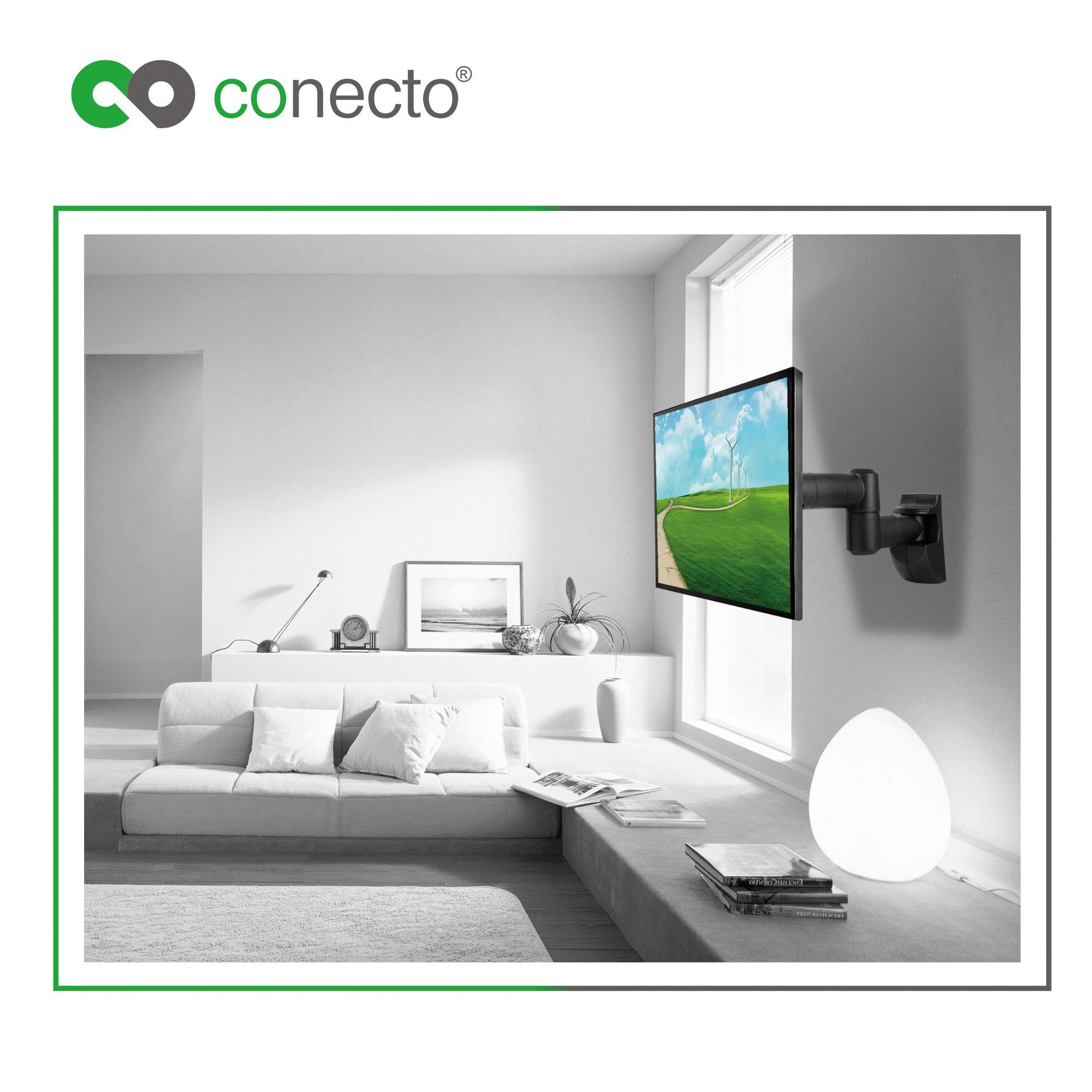 TV-Wandhalterung, 42 & (bis für Fernseher TV schwenkbar, neigbar, LED Wandhalter LCD Zoll, conecto ausziehbar) Monitor
