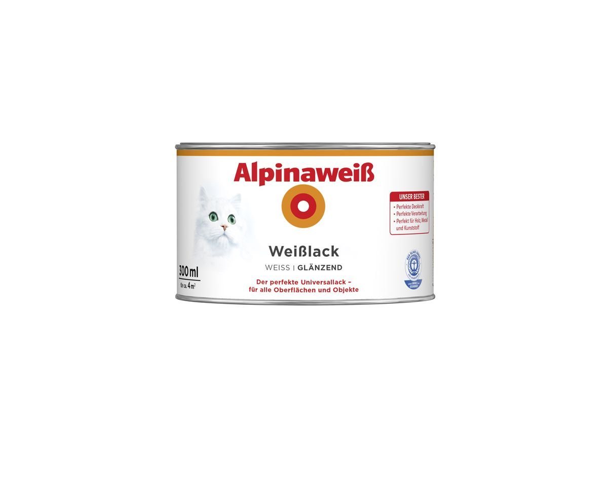 Thumbnail - Alpina Weißlack Alpinaweiß Weißlack 300 ml alpinaweiß glänzend