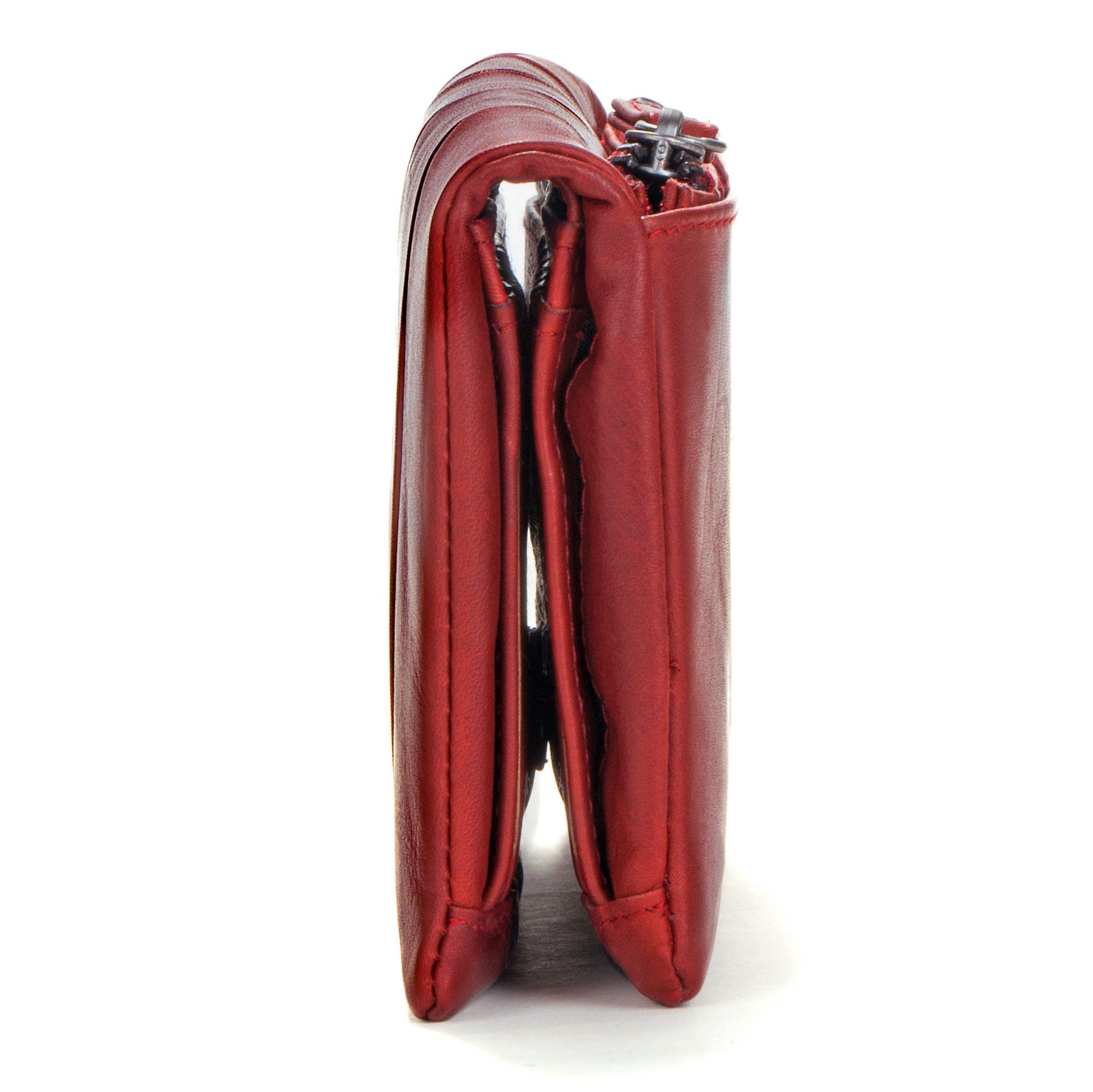 Benthill Geldbörse Damen Echt Leder Portemonnaie Groß RFID Vintage Geldbeutel Clutch, RFID-Schutz Kartenfächer Münzfach Reißverschlussfach – Bild 4 von 5