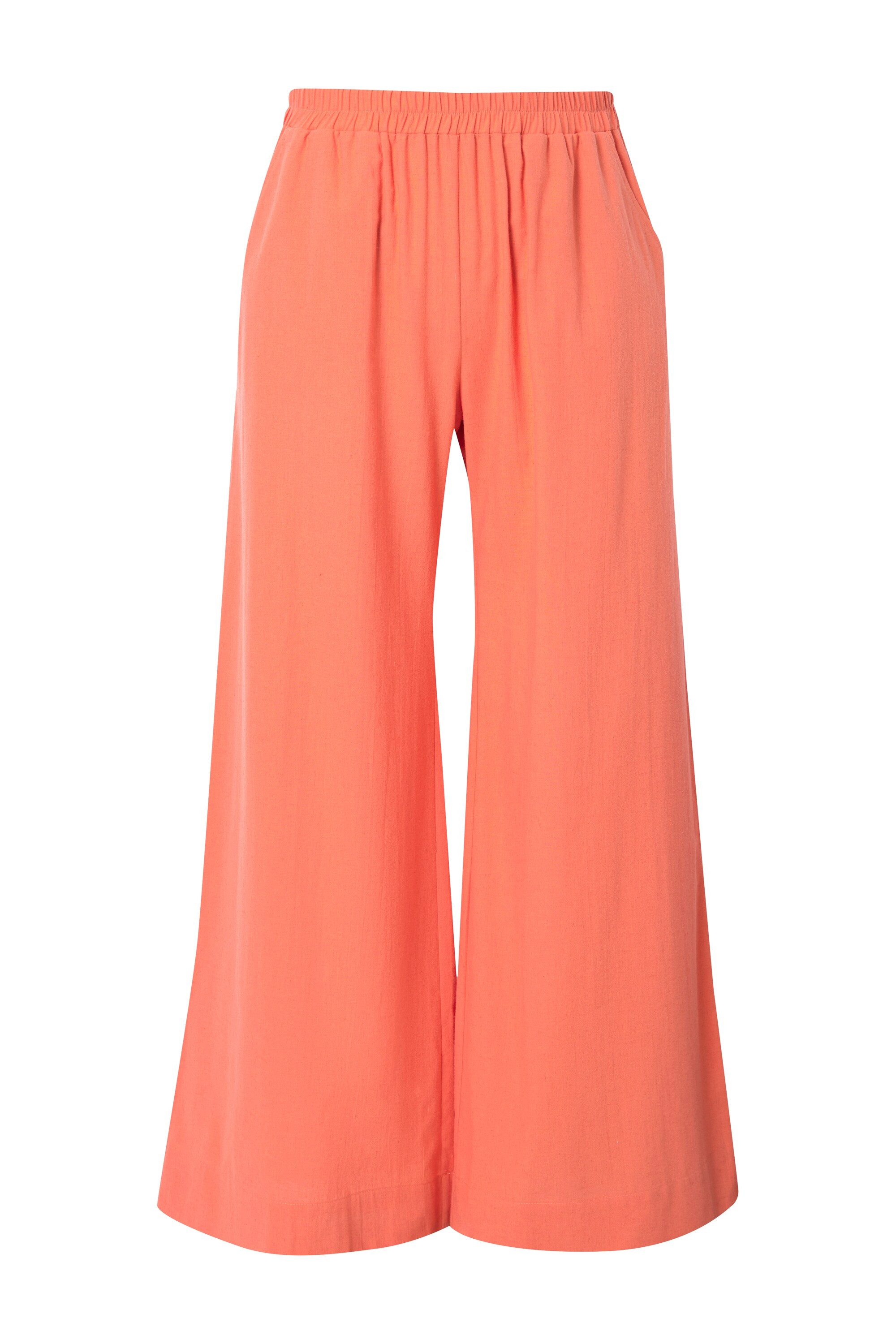 Ulla Popken Schlupfhose Palazzohose Leinenmix weites günstig online kaufen
