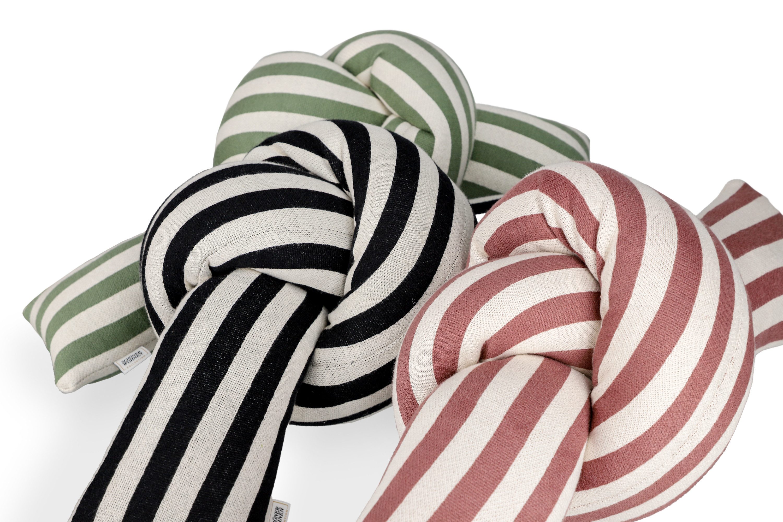 SCHÖNER WOHNEN-Kollektion Dekokissen Jolly, geknotetes Kissen aus zweifarbigem Feinstrick