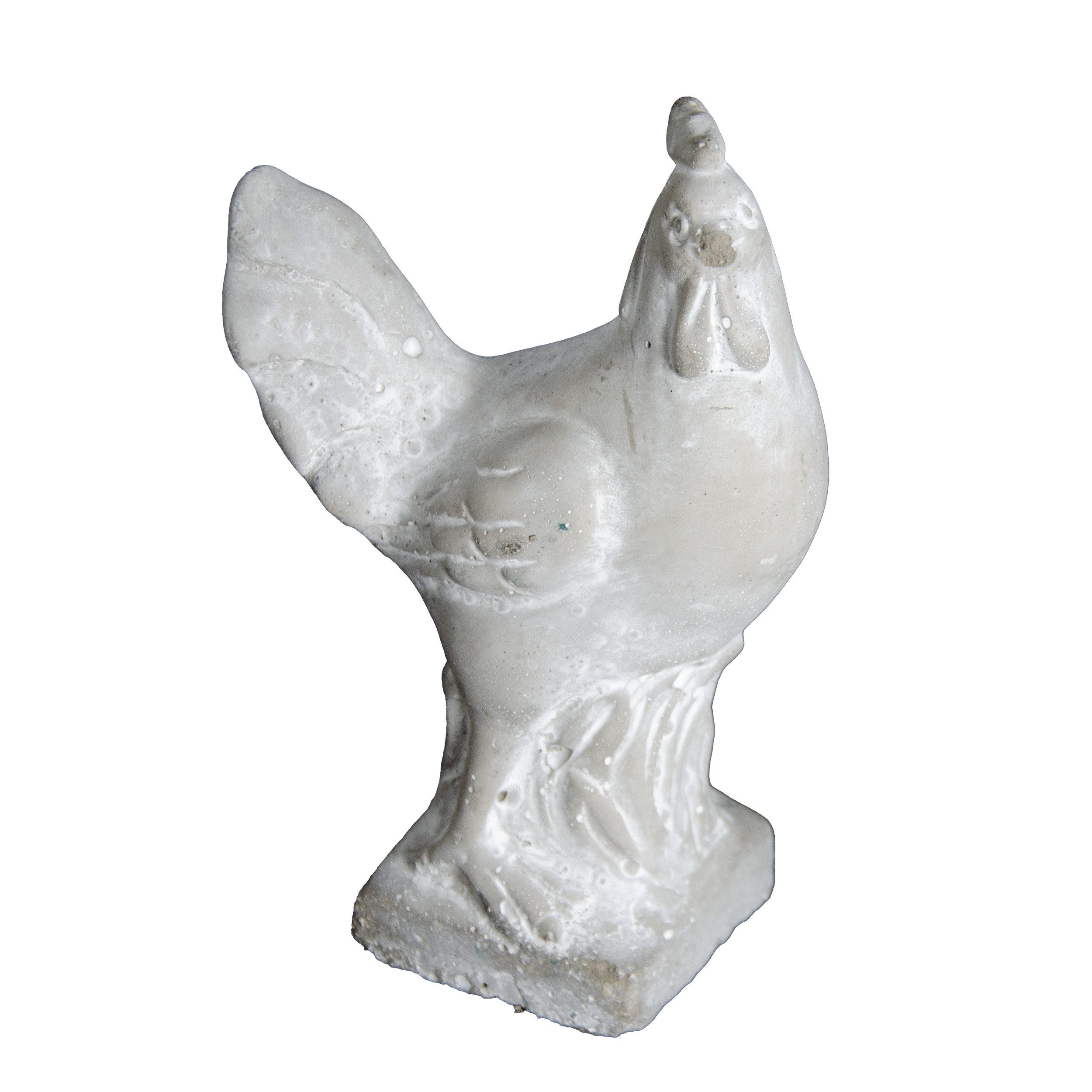 Goldbach Dekofigur Dekorative Hahn Dekofigur aus Zement H 14 cm