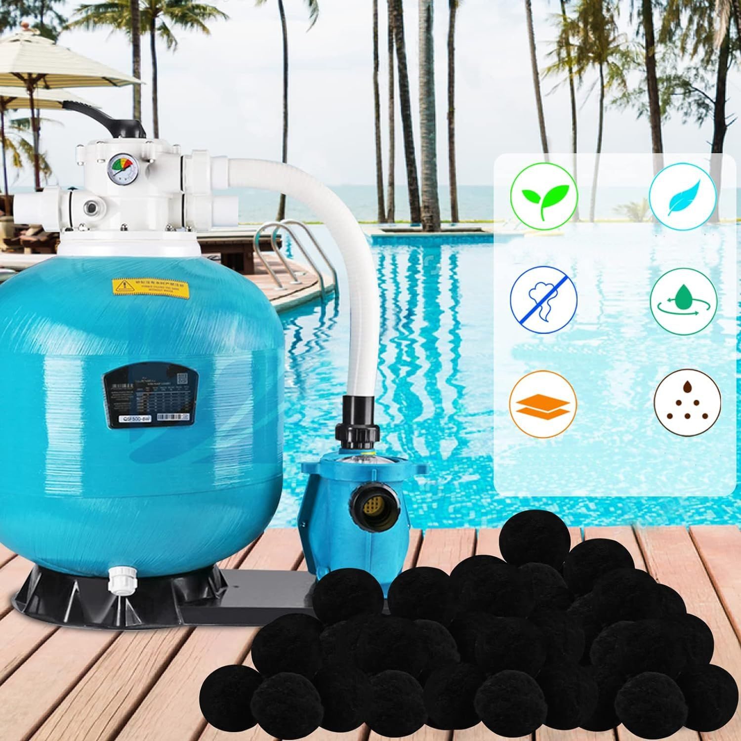 COIL Sandfilteranlage Filterbälle für Sandfilteranlagen,Filterersatz,Filter günstig online kaufen