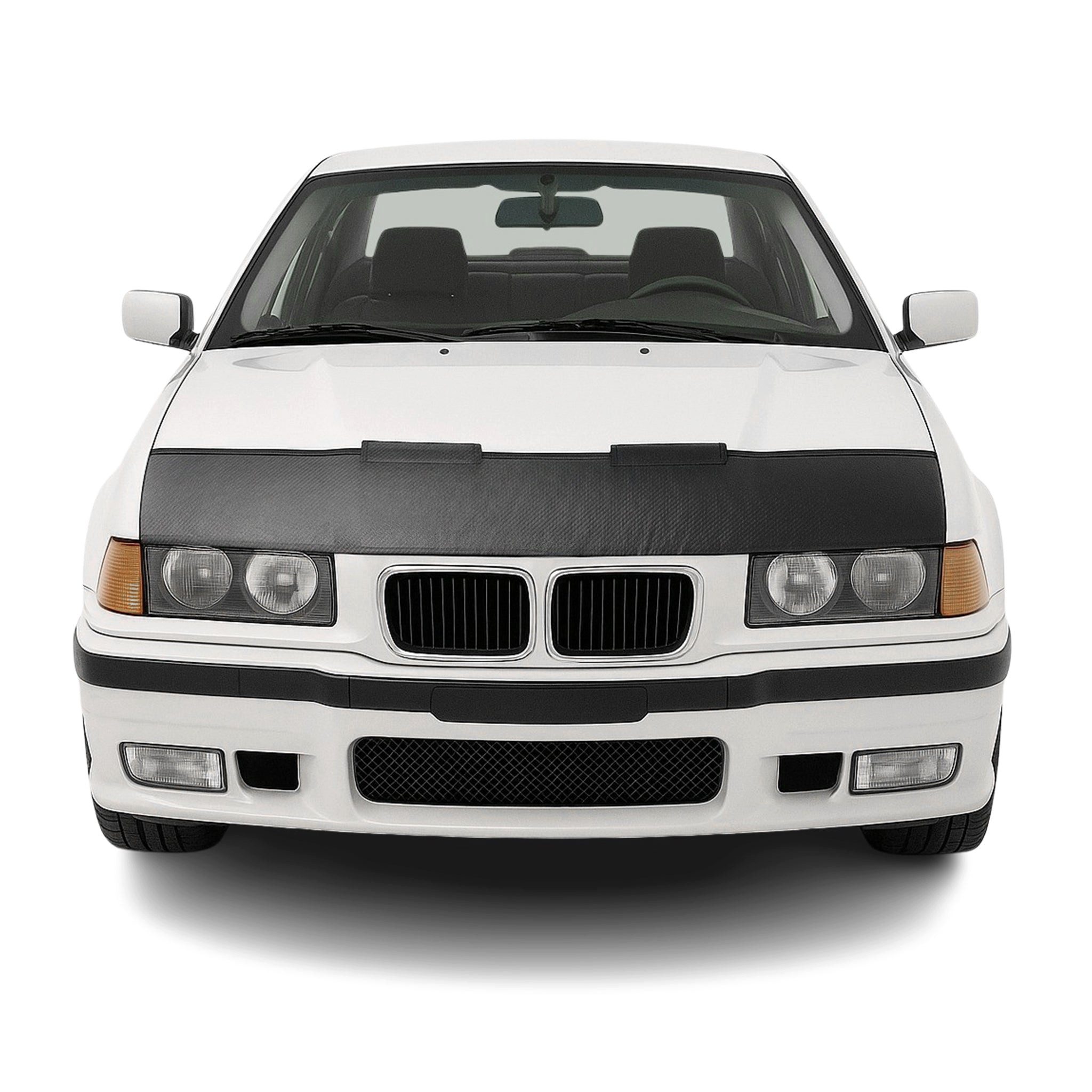 OMAC Frontstoßstange Haubenbra Bonnet Bra für BMW 3er E36 1990-2000 Carbon Halb, 1-St., Haltbar