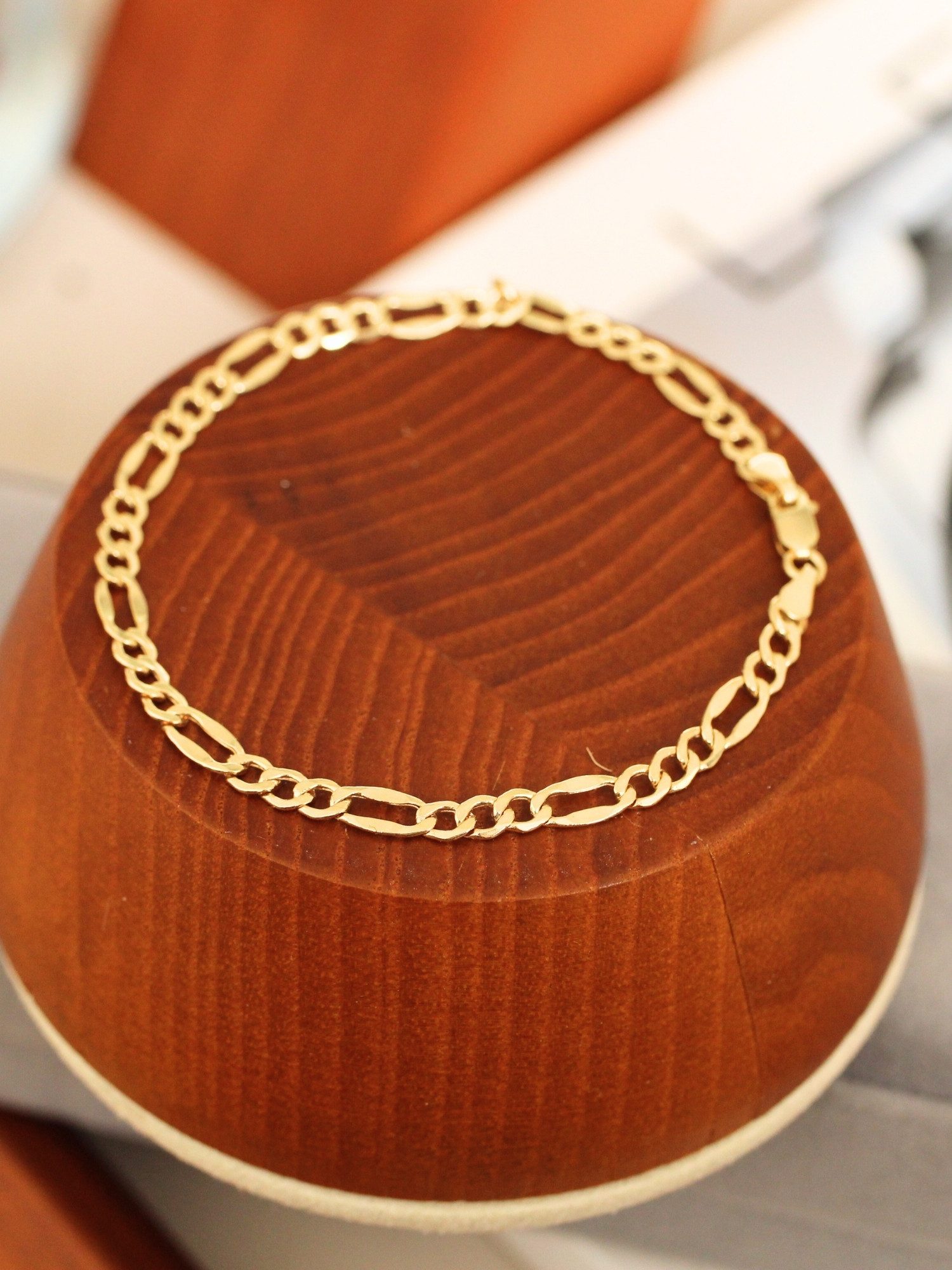 Antares Gold Goldarmband 14-karätige, 585 er Gold Schmuck, 18 cm, hergestellt in Italien