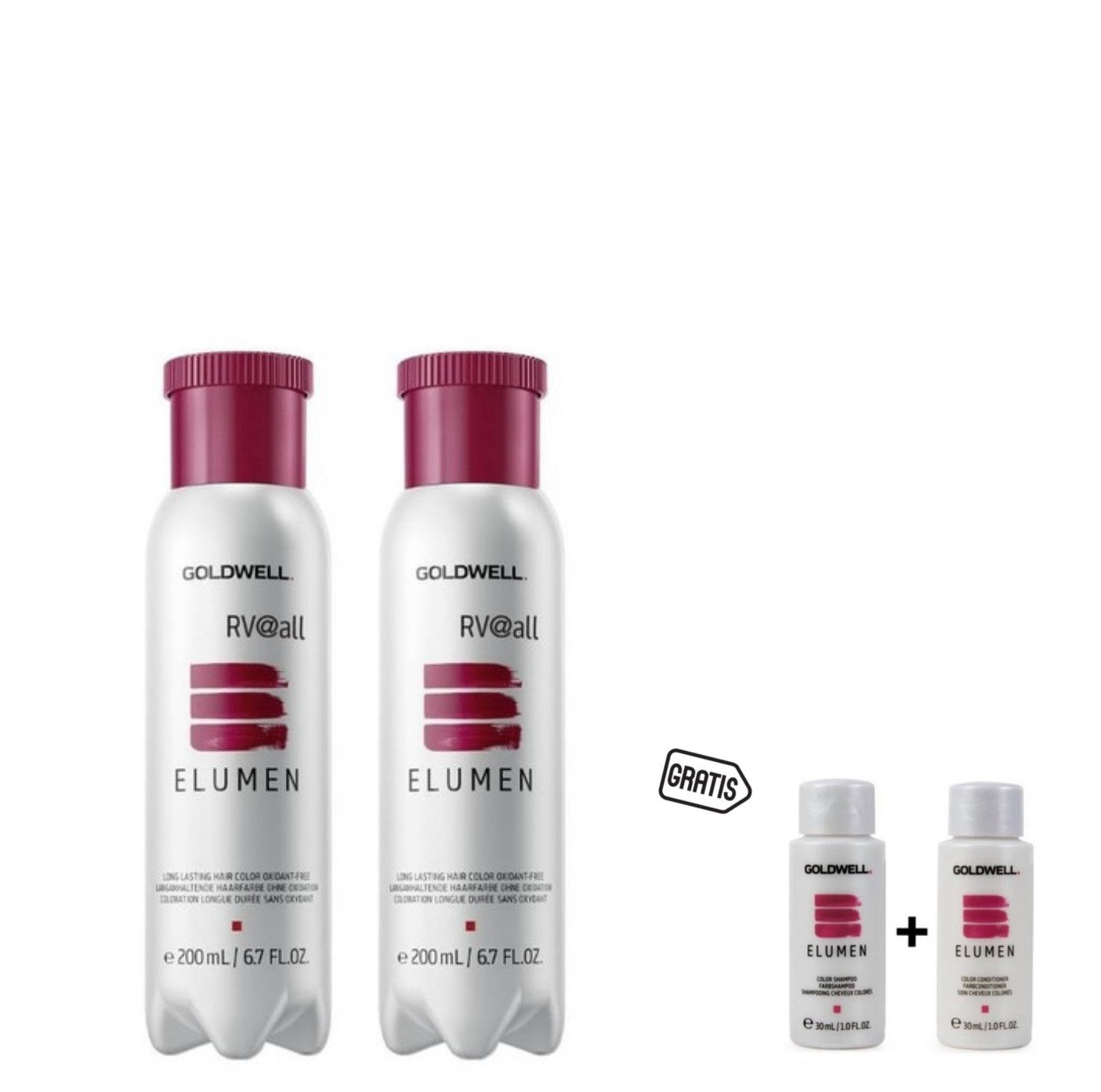 Haarshampoo Goldwell Elumen RV@all 200 ml 2er Set + gratis Shampoo 30 ml & Condit