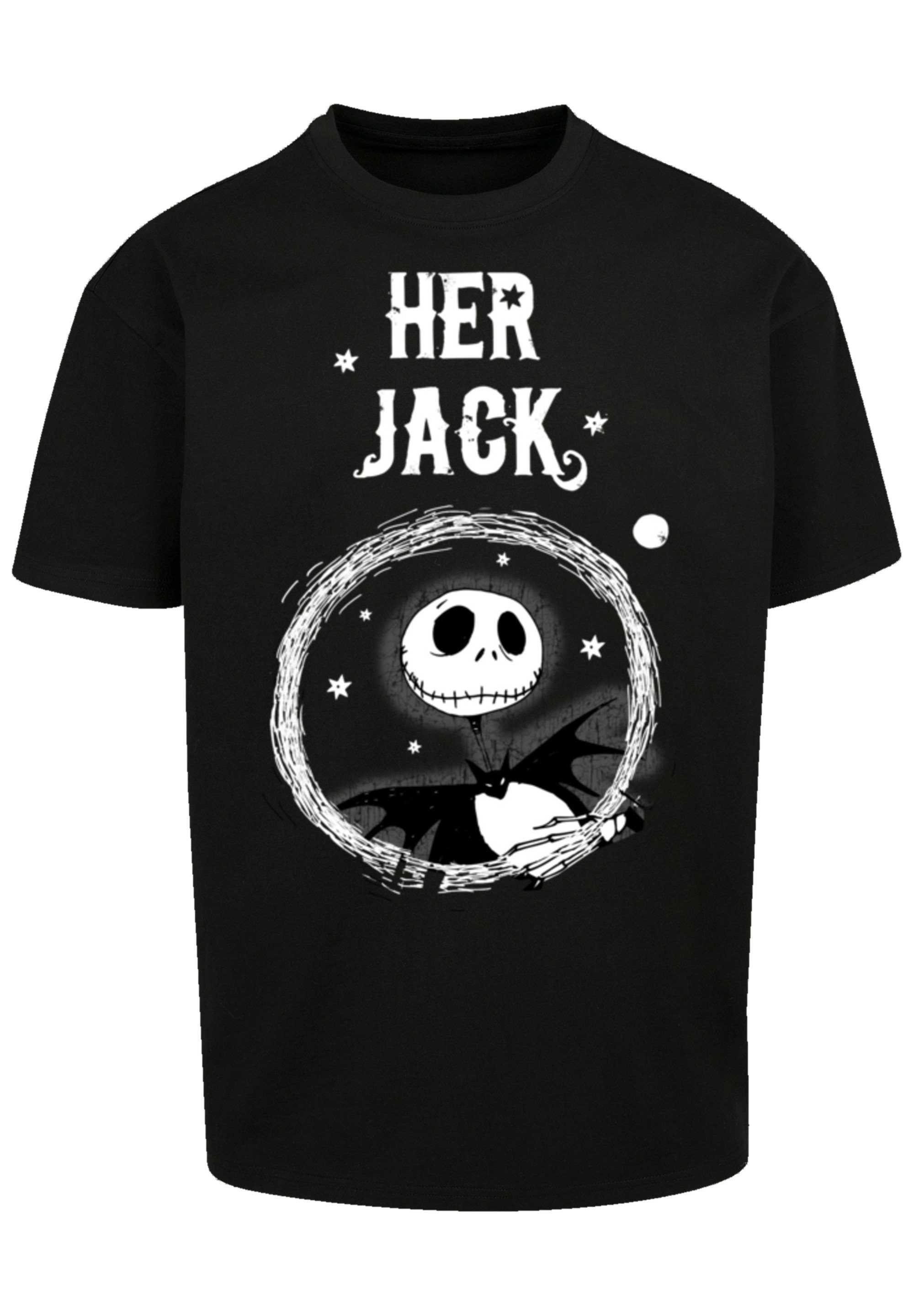 F4NT4STIC T-Shirt Disney Nightmare Before Christmas Her Jack Premium  Qualität, Weite Passform und überschnittene Schultern