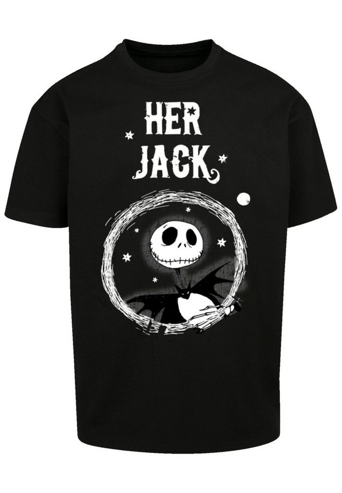 F4NT4STIC T-Shirt Disney Nightmare Before Christmas Her Jack Premium  Qualität, Weite Passform und überschnittene Schultern
