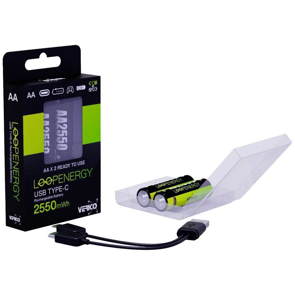 Verico Li-Ion USB-C® Mignon AA-Akku 1UDBT-A1WEA2-NN Akku