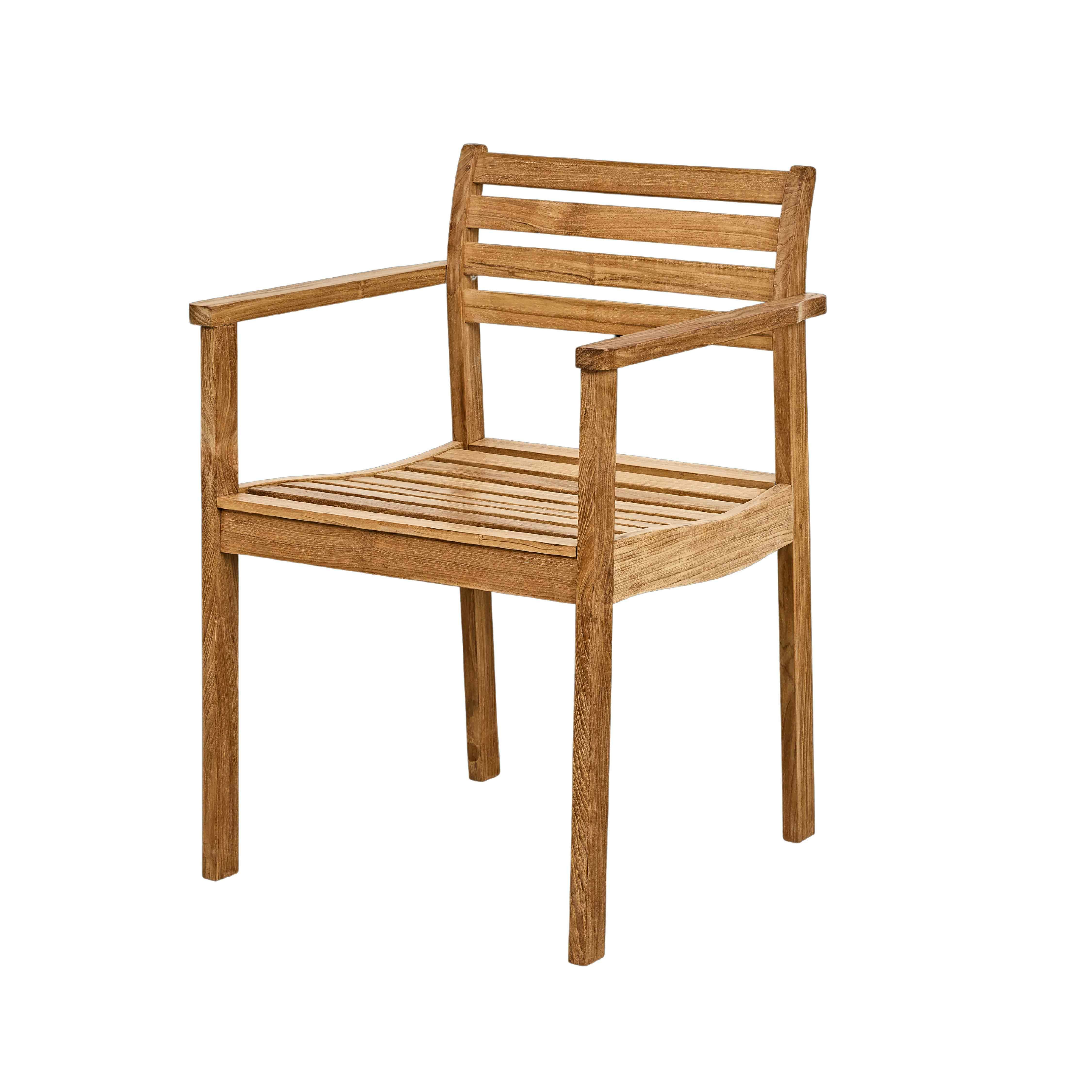 Cinas Gartenstuhl Rosenholm (1 St), Garten, Outdoor, Teak Designmöbel, Qualität