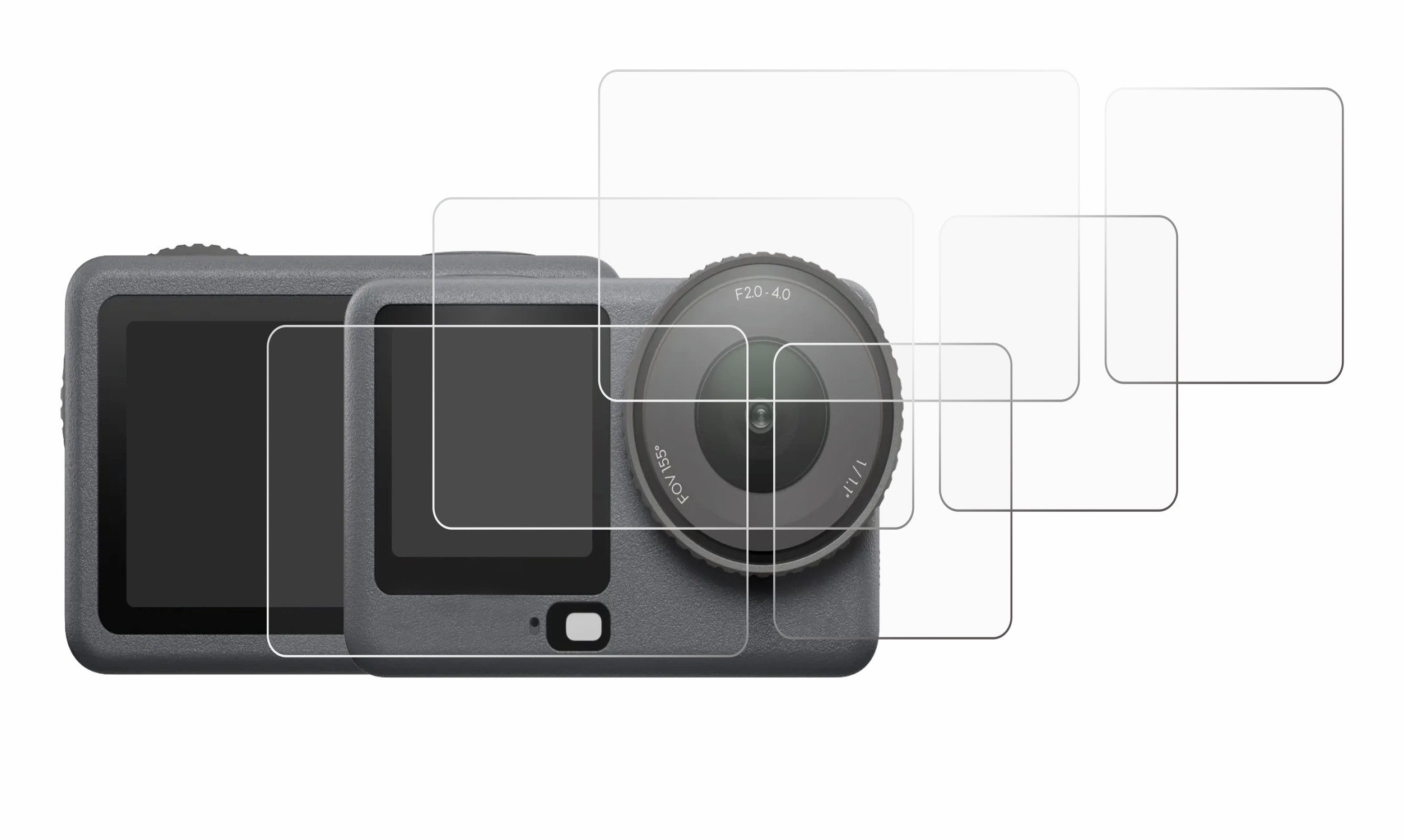 Savvies Displayschutzfolie Schutzfolie für DJI Osmo Action 6, 6 Stück, Displayschutz Schutz Folie Klar Transparent