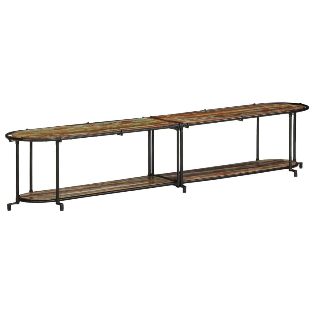 vidaXL TV-Regal TV-Regal 200x42x40 cm Altholz Massiv, 1-tlg.