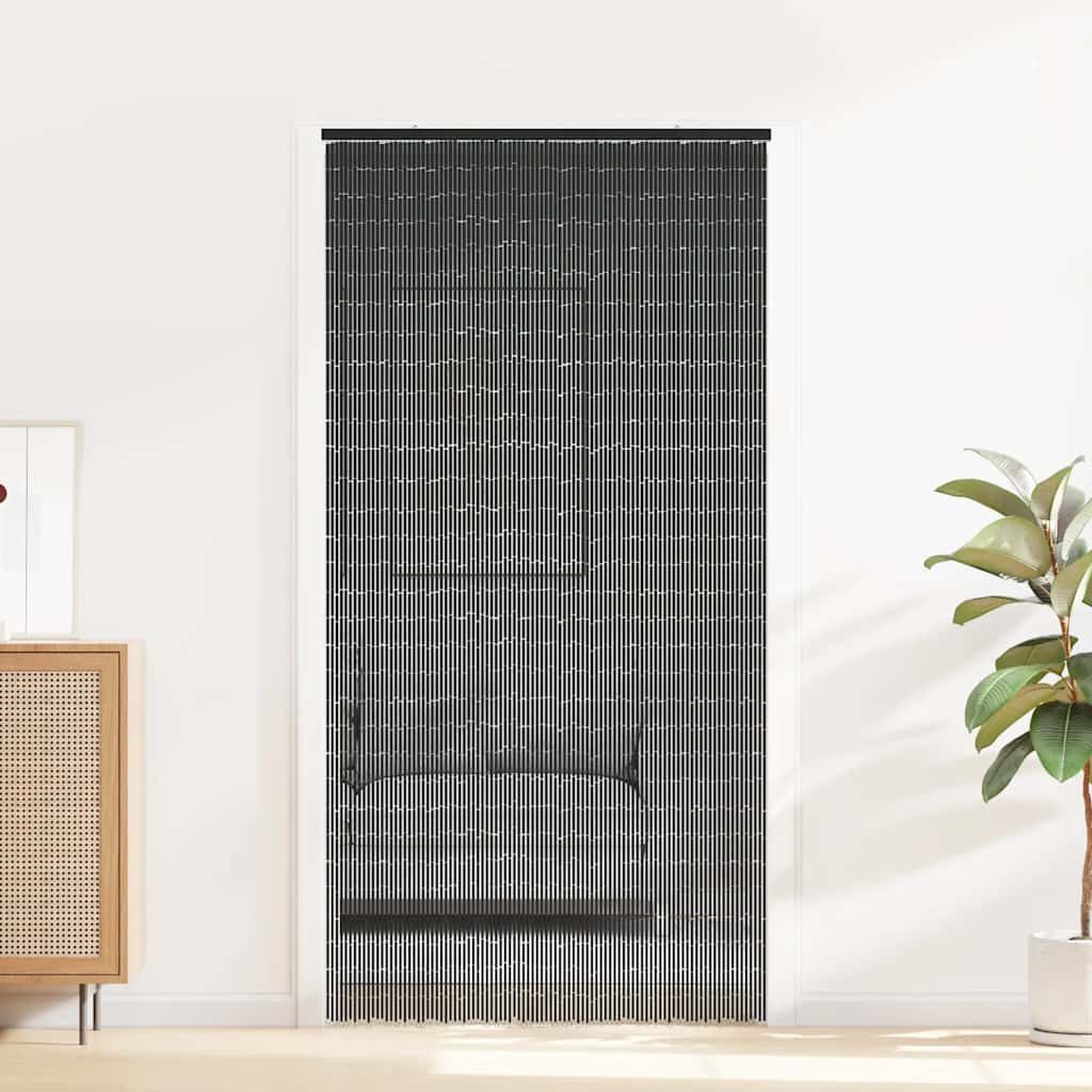 vidaXL Insektenschutz-Vorhang Insekten-Türvorhang Dunkelgrau 100x220 cm günstig online kaufen