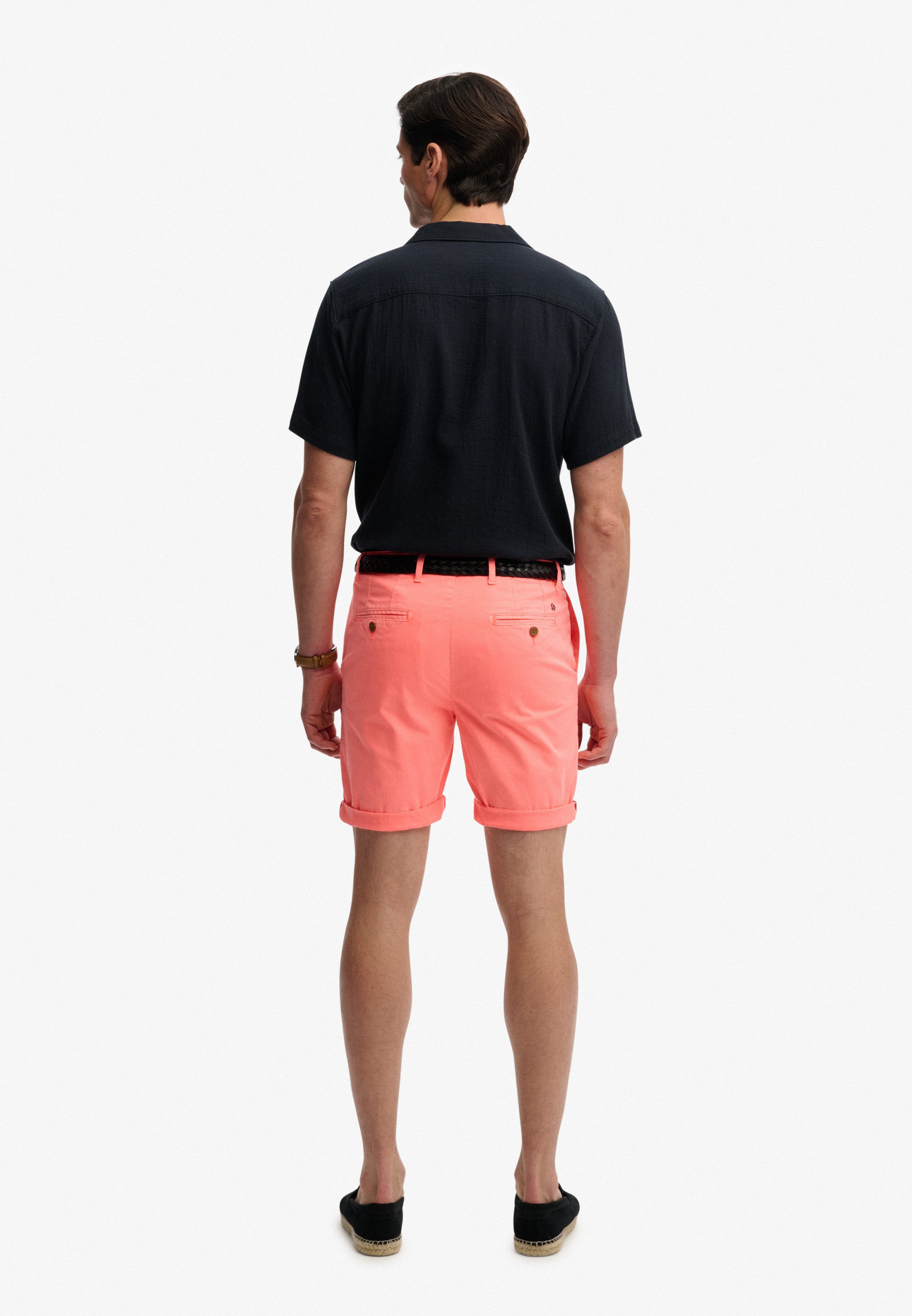 Superdry Chinoshorts PREMIUM REGULAR CHINO SHORT aus Baumwollmischung mit Elasthan, Relaxed Fit, unifarben, knielang – Bild 5 von 5