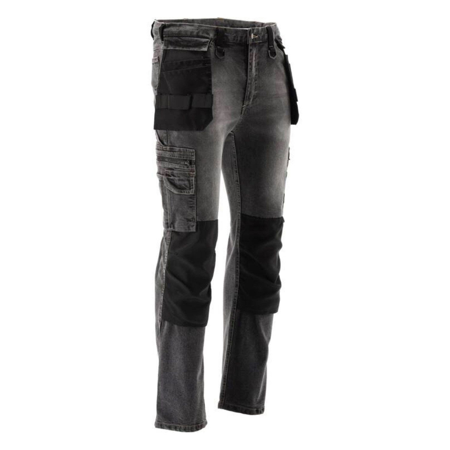 TRIZERATOP Arbeitshose Arbeitshose, Strech Jeans, grau/schwarz Gr. XL