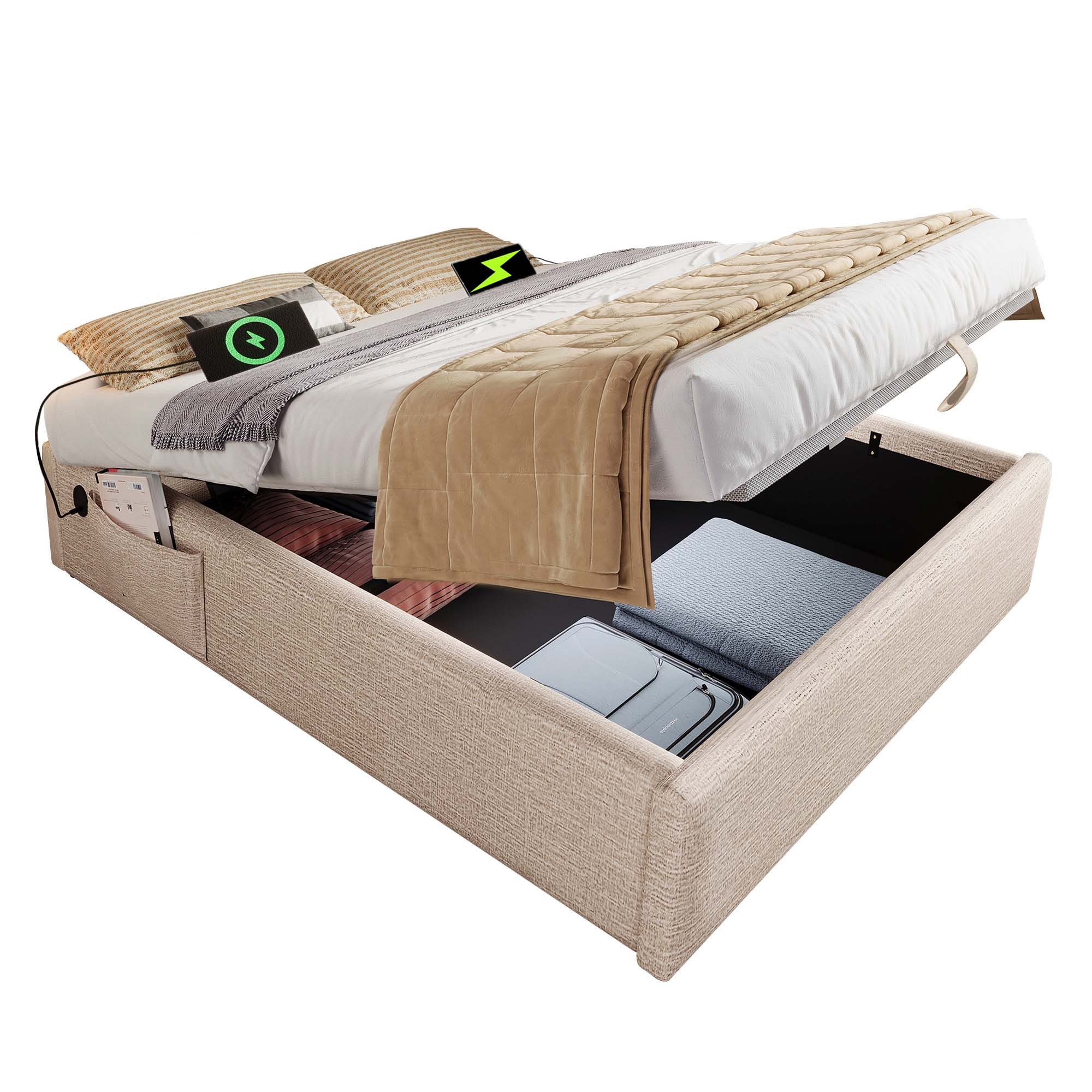 OKWISH Polsterbett Ohne Kopfteil (Funktionsbett, Struraumbett günstig online kaufen