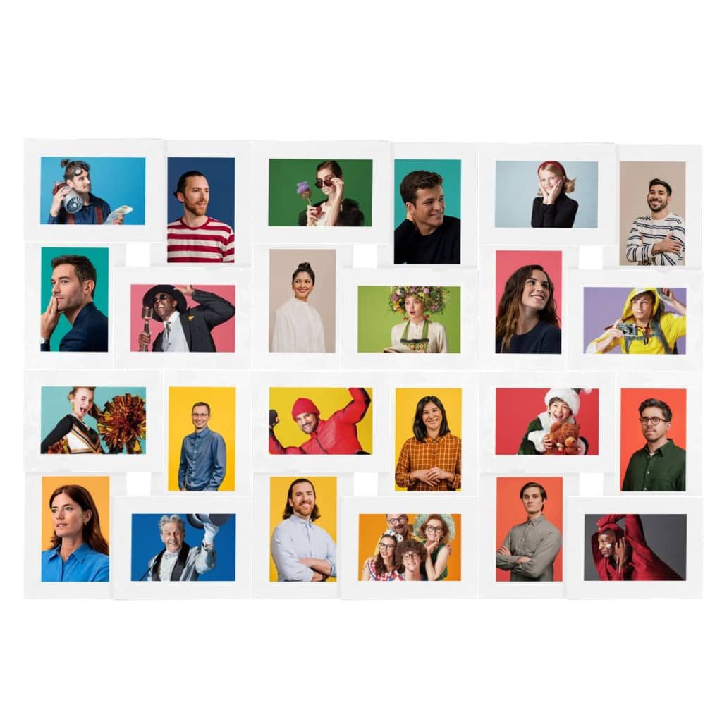 vidaXL Bilderrahmen Collage Bilderrahmen für 24x(10x15 cm) Fotos Weiß MDF, günstig online kaufen