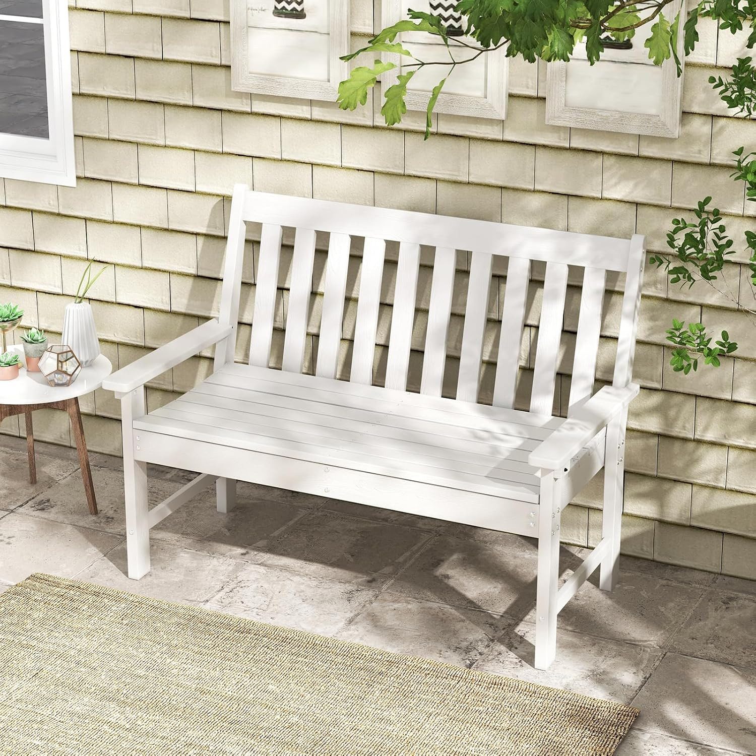 KOMFOTTEU Gartenbank 2-Sitzer Terrassenbank, wasserdicht, aus günstig online kaufen