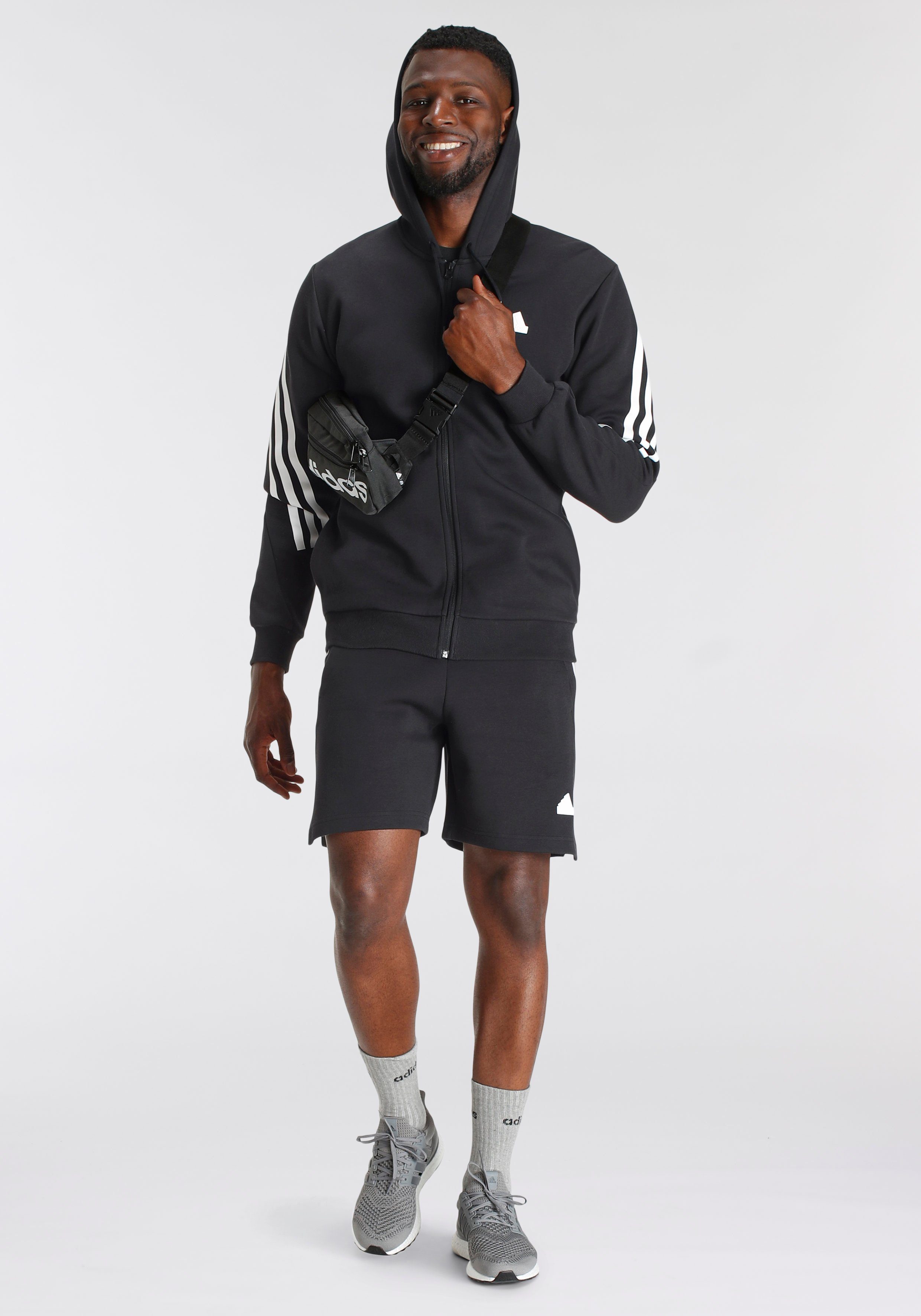 ICONS Shorts (1-tlg) Sportswear Black 3-STREIFEN FUTURE adidas