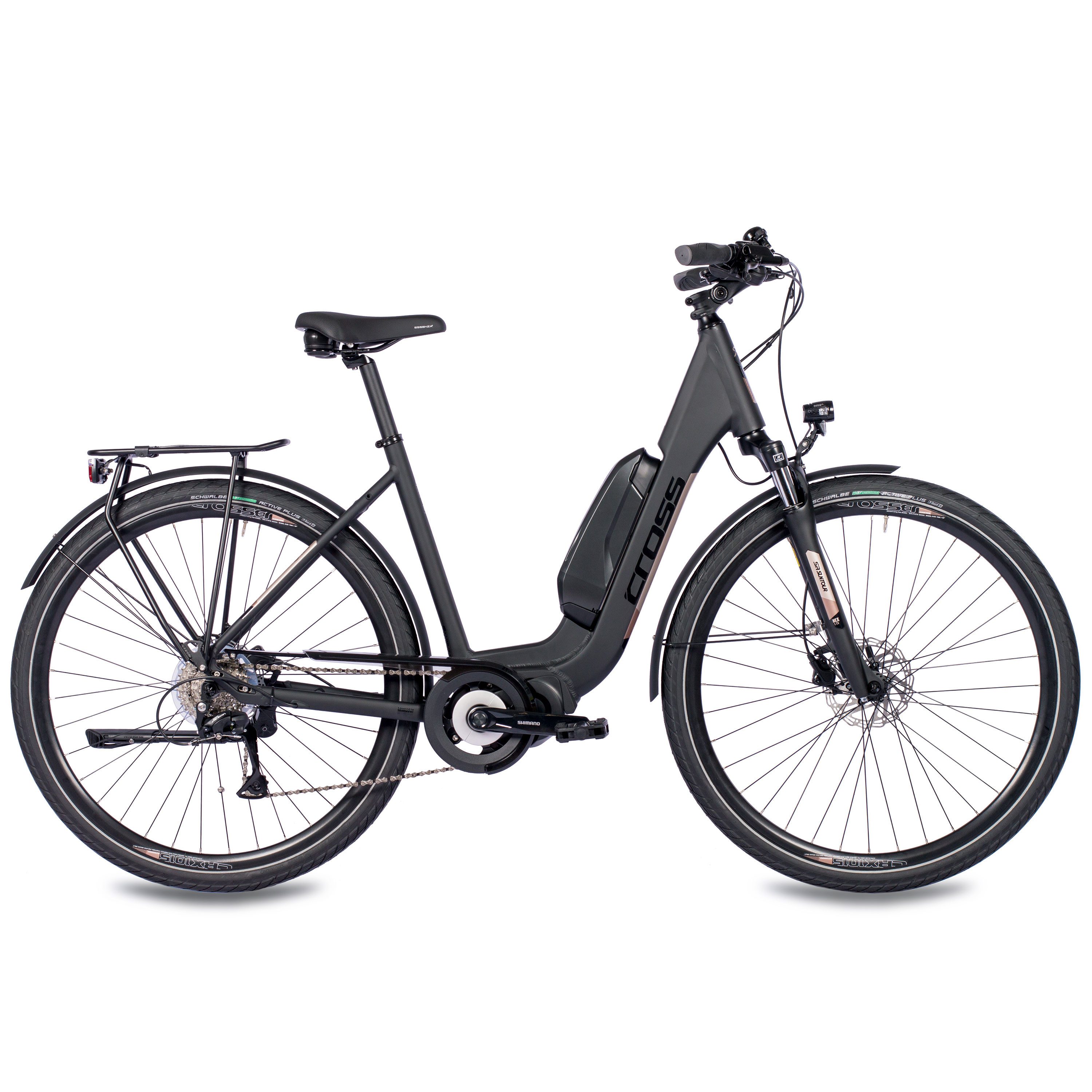 Airtracks E-Bike Trekkingrad 28 Zoll E-Bike Trekking Fahrrad LS WAVE V-TRON SHIMANO STеPS E5000, 9 Gang, Kettenschaltung, Mittelmotor, 418 Wh, Trekking Fahrrad SHIMANO RD-T3000 - 45cm 50cm 55cm