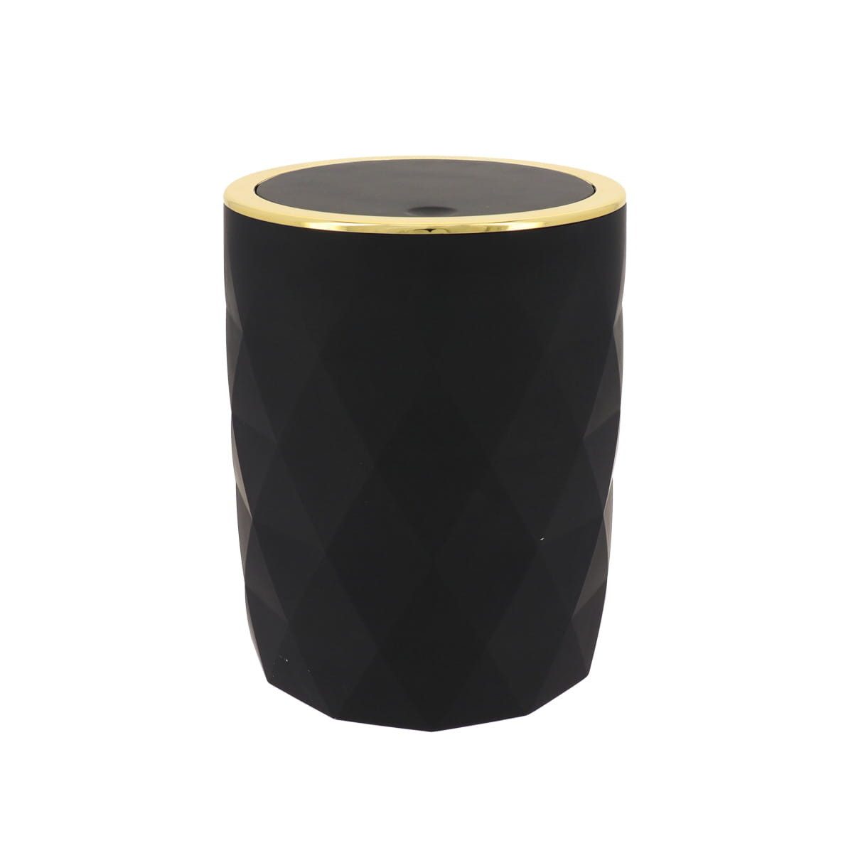 TENDANCE Badaccessoire-Set 2 teilig Toilettenbürste und Kosmetikeimer 6 Liter Goldtouch – Bild 3 von 5