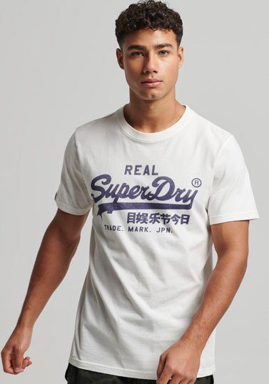 Superdry Rundhalsshirt SD-VINTAGE VL NOOS TEE, Mit Logodruck in der Front