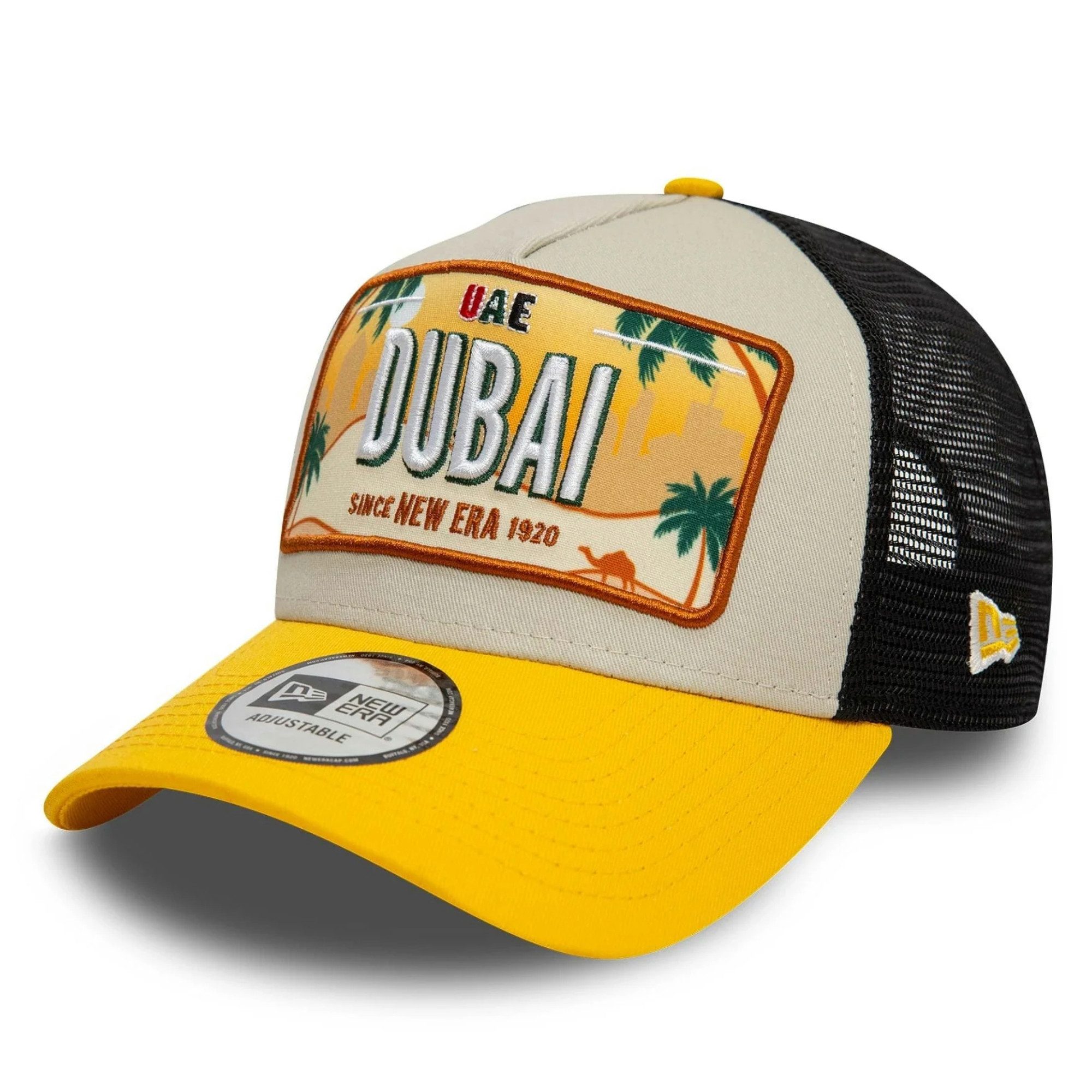 New Era Trucker Cap 9Forty A-Frame Licence Plate Dubai Patch Cap - Yellow/B günstig online kaufen