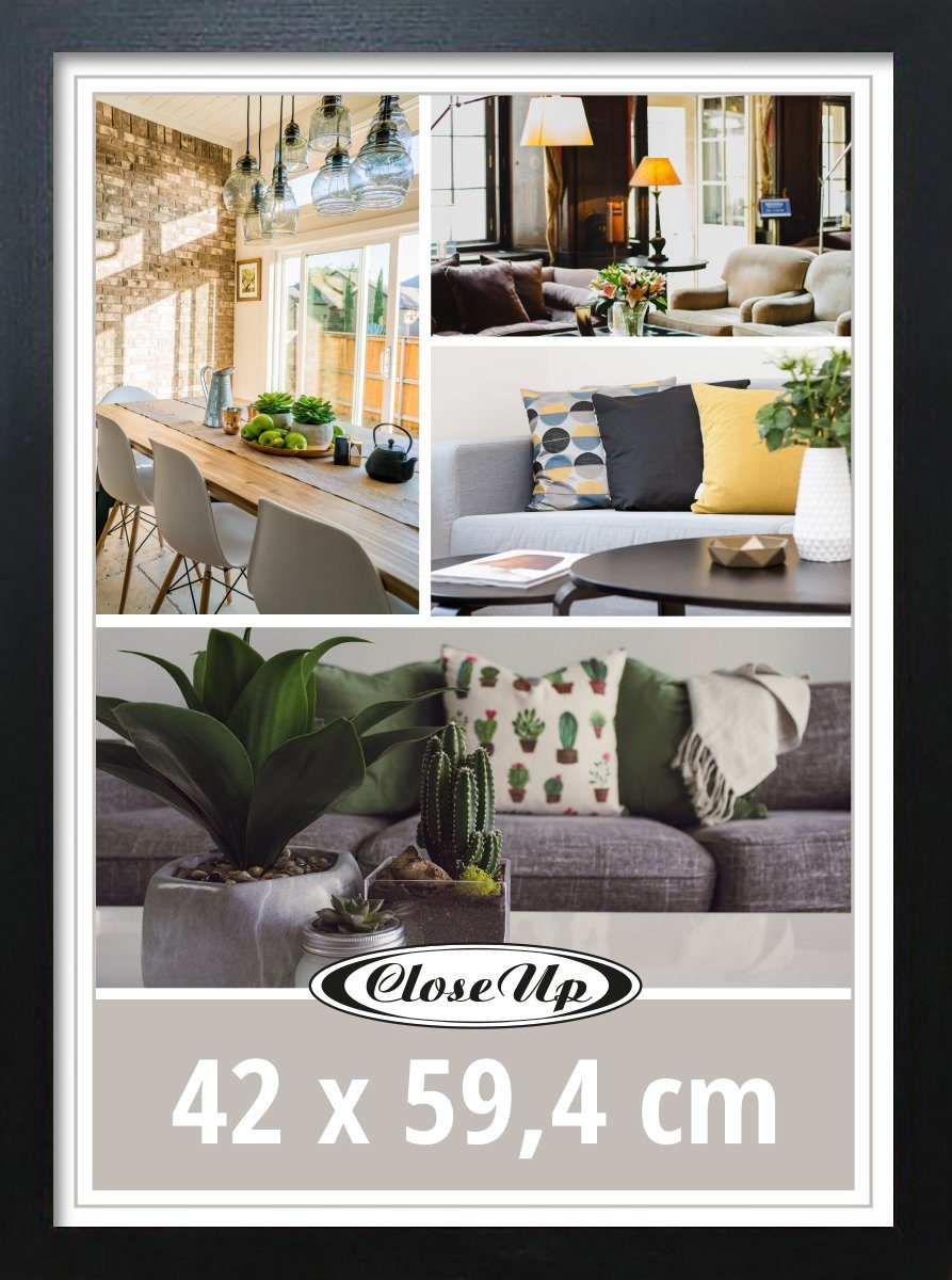 Close Up Bilderrahmen DIN A2 Posterrahmen 42 x 59.4 cm schwarz günstig online kaufen