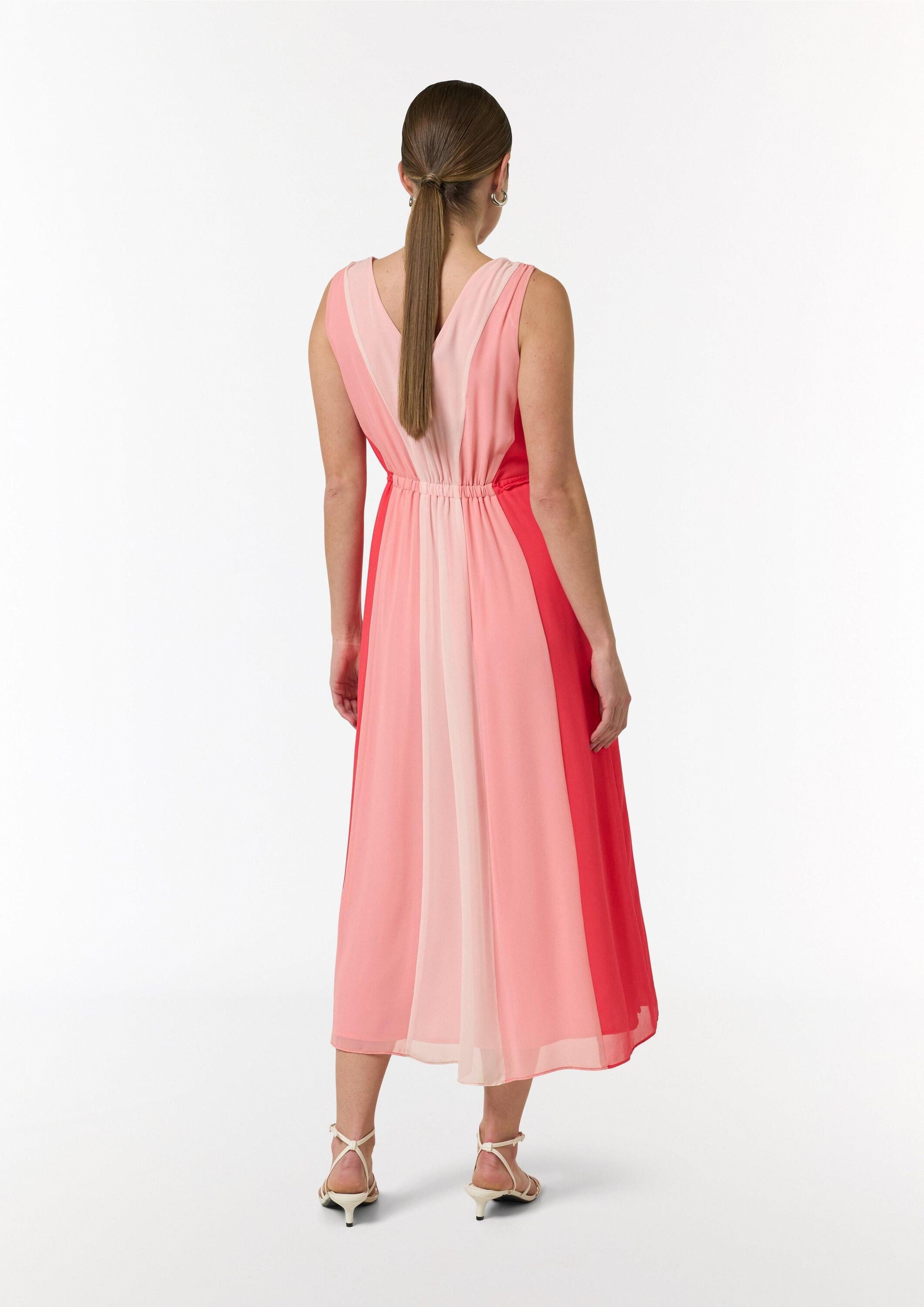 comma Minikleid Kleid Midikleid aus Viskose