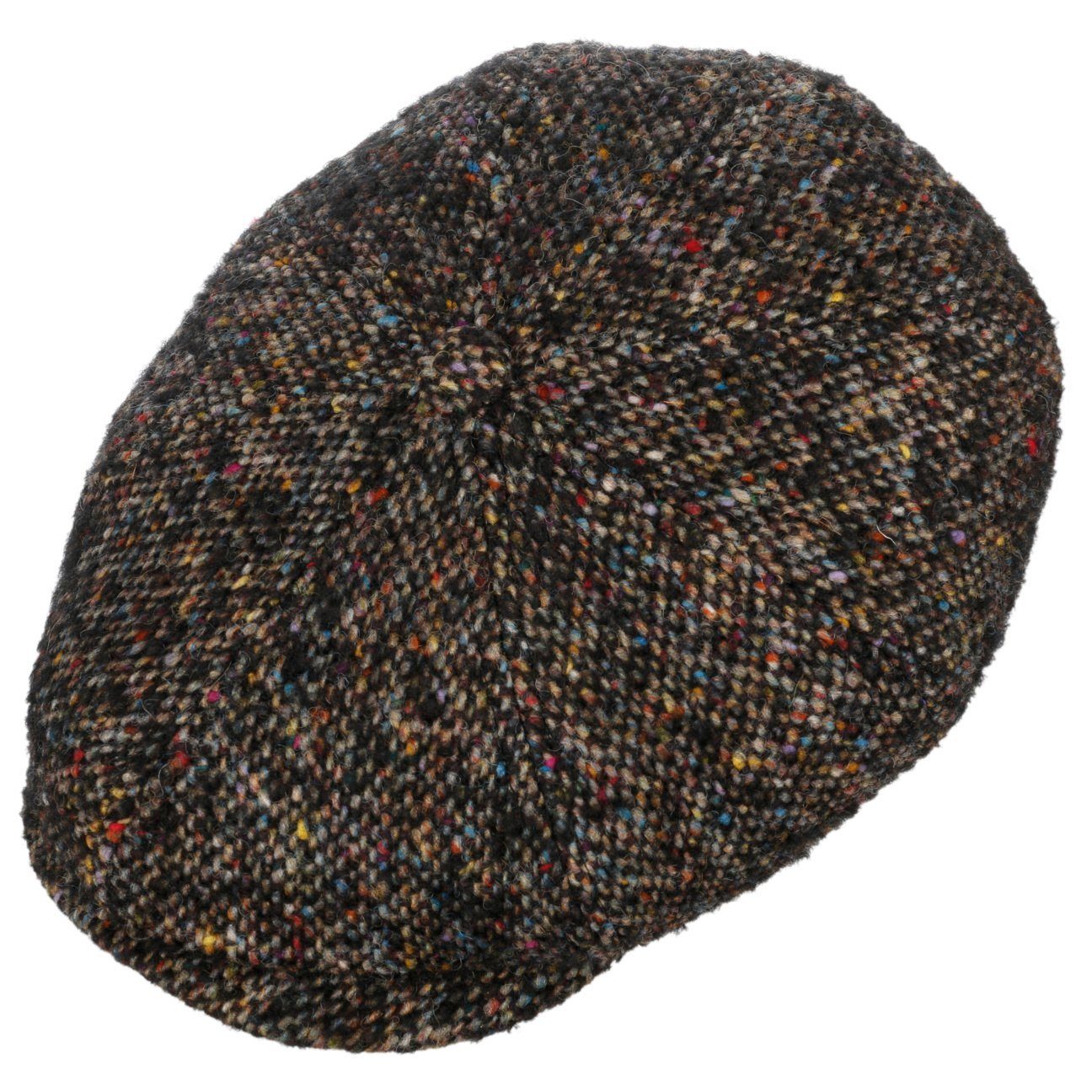 Stetson Flat Cap (1-St) Ballonmütze mit Made in the Schirm, schwarz EU