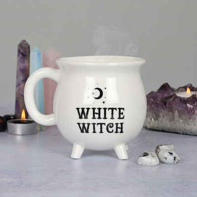 MystiCalls Tasse Hexenkessel Tasse - Teetasse Kaffeetasse Hexe Witch Black Magic
