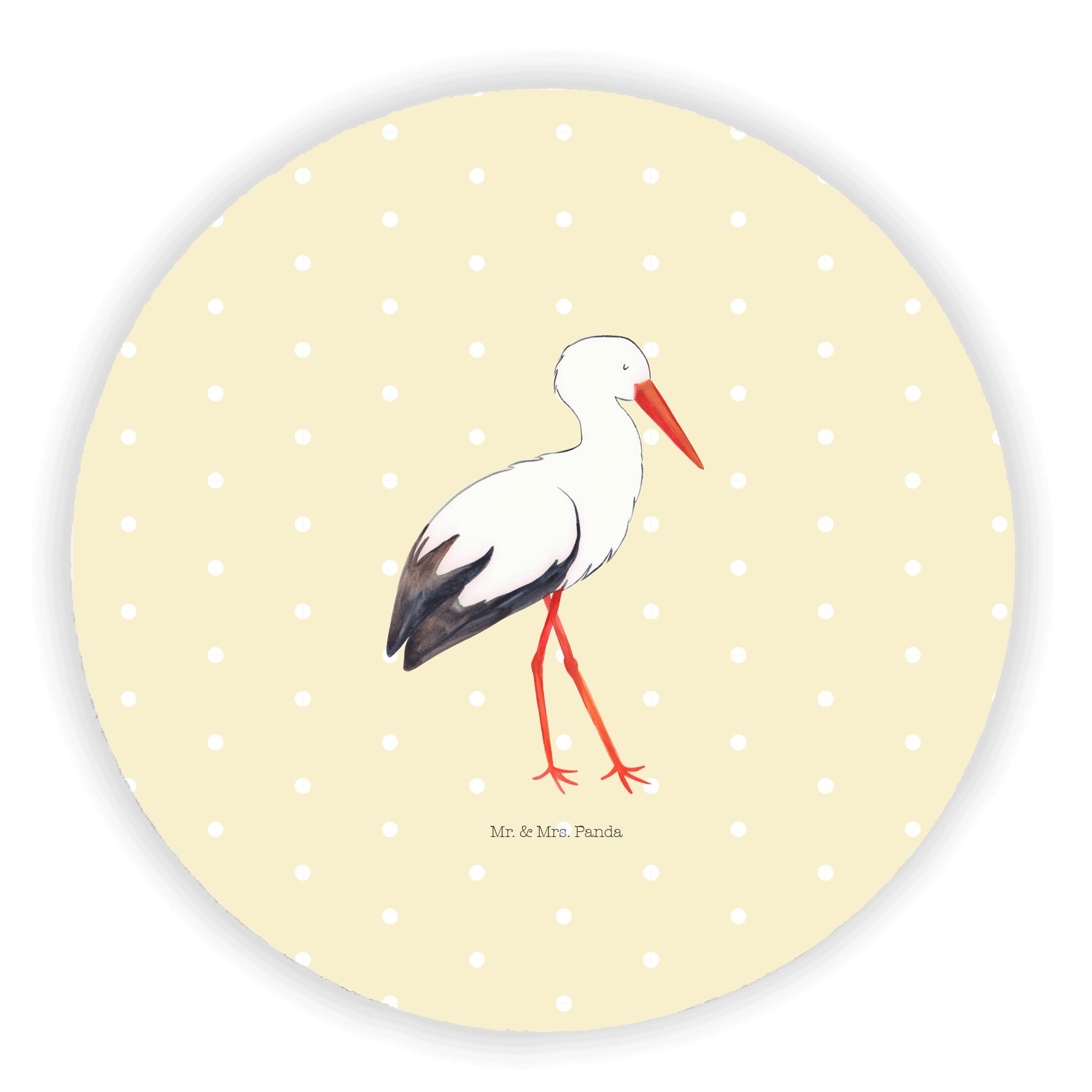 Mr. & Mrs. Panda »Storch Gelb Pastell