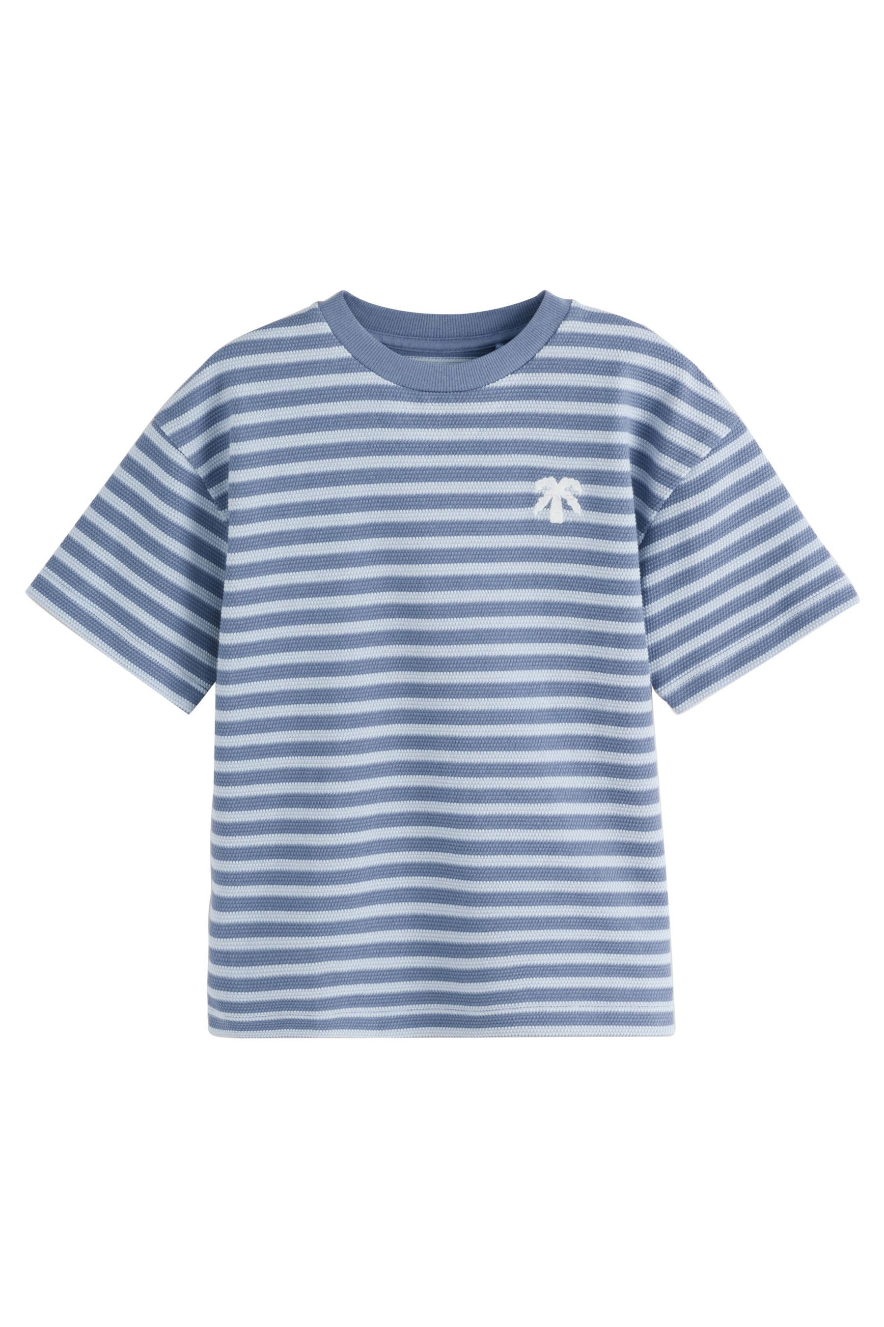 T-Shirt Relaxed Fit T-Shirts mit Struktur im 3er-Pack