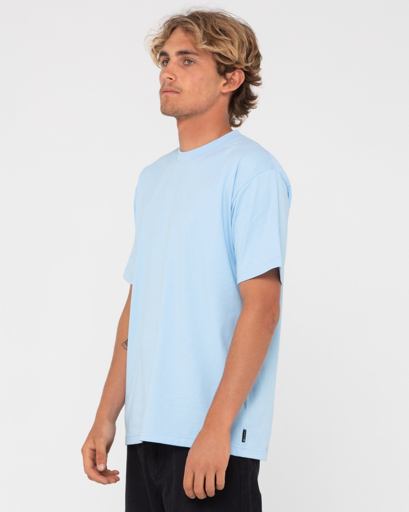 Rusty T-Shirt DELUXE BLANK BLUE PASTEL S/S TEE