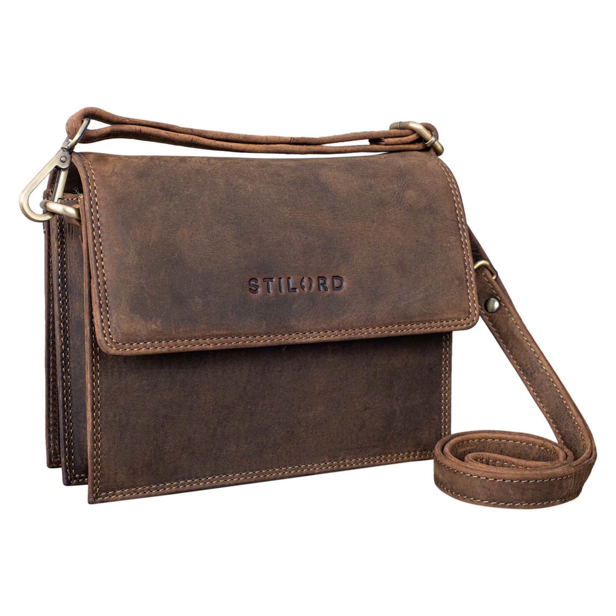 Handtasche "Aleia" Handtasche Damen Leder klein
