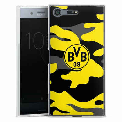 DeinDesign Handyhülle BVB Borussia Dortmund Fanartikel BVB Camo, Sony Xperia XZ Premium Silikon Hülle Bumper Case Handy Schutzhülle